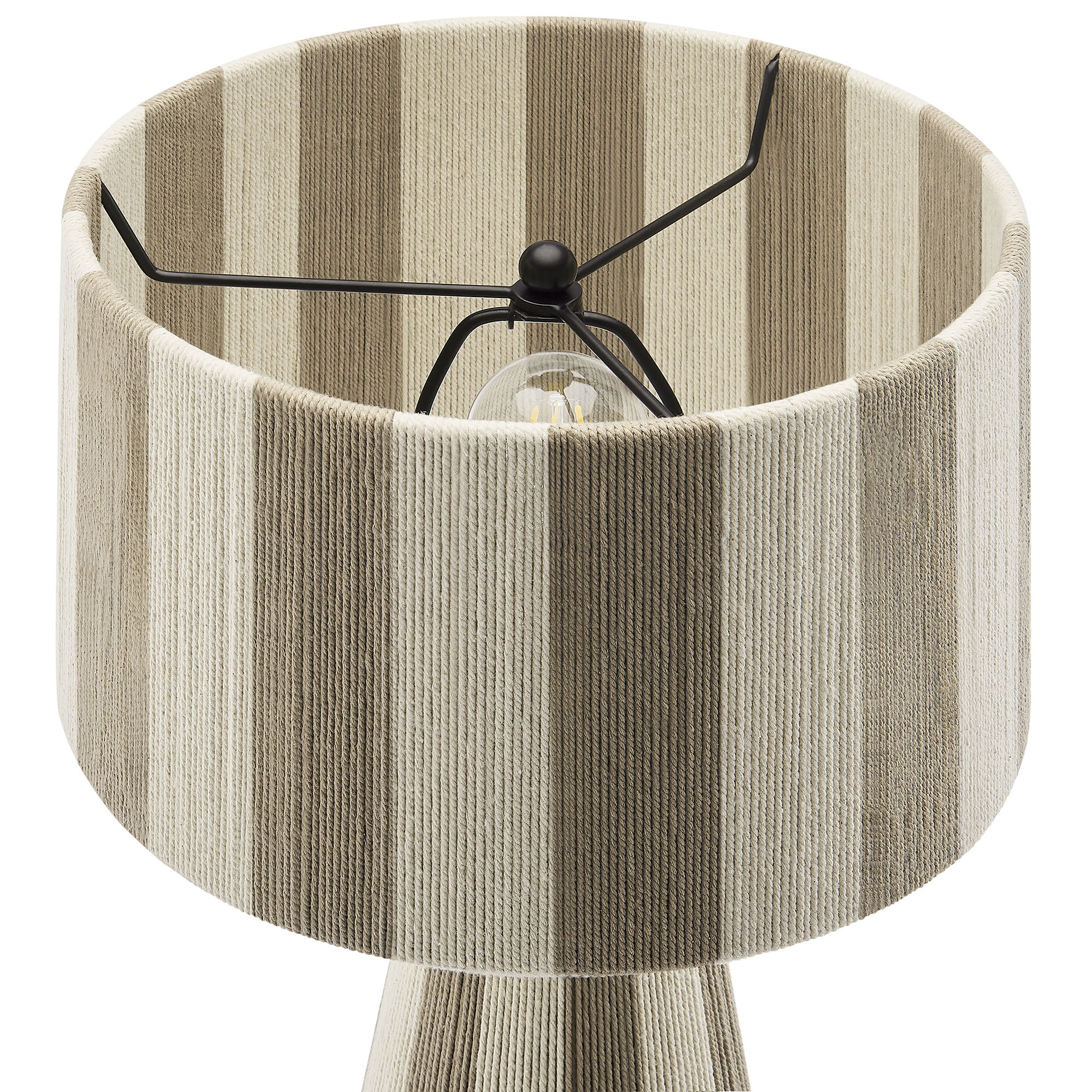 Renae Handwoven Cotton Thread Striped Table Lamp by Modway - Best Buy Furniture