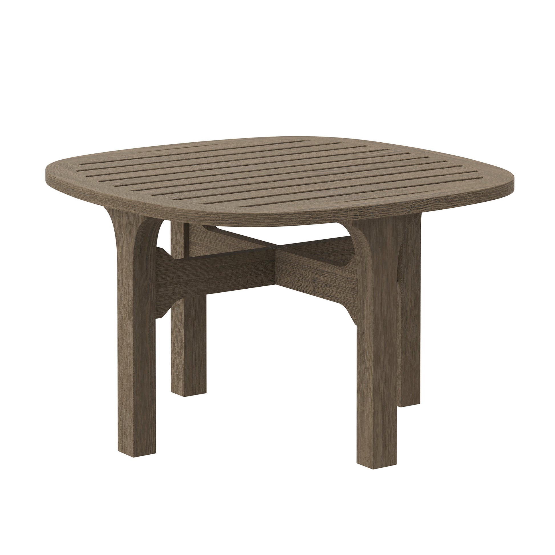 Saratoga Square Outdoor Patio Teak Wood Side Table by Modway - Best Buy Furniture