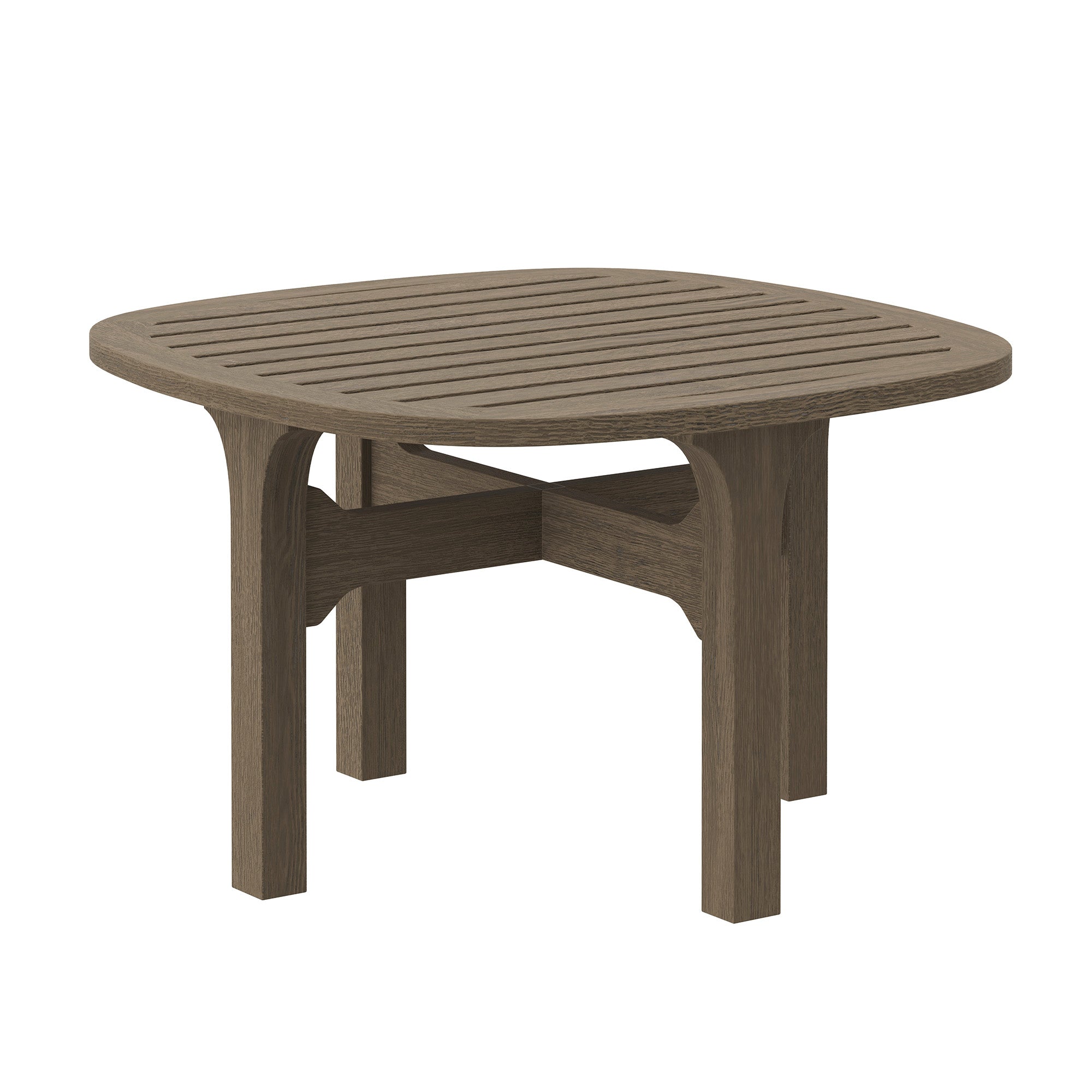 Saratoga Square Outdoor Patio Teak Wood Side Table by Modway - Best Buy Furniture