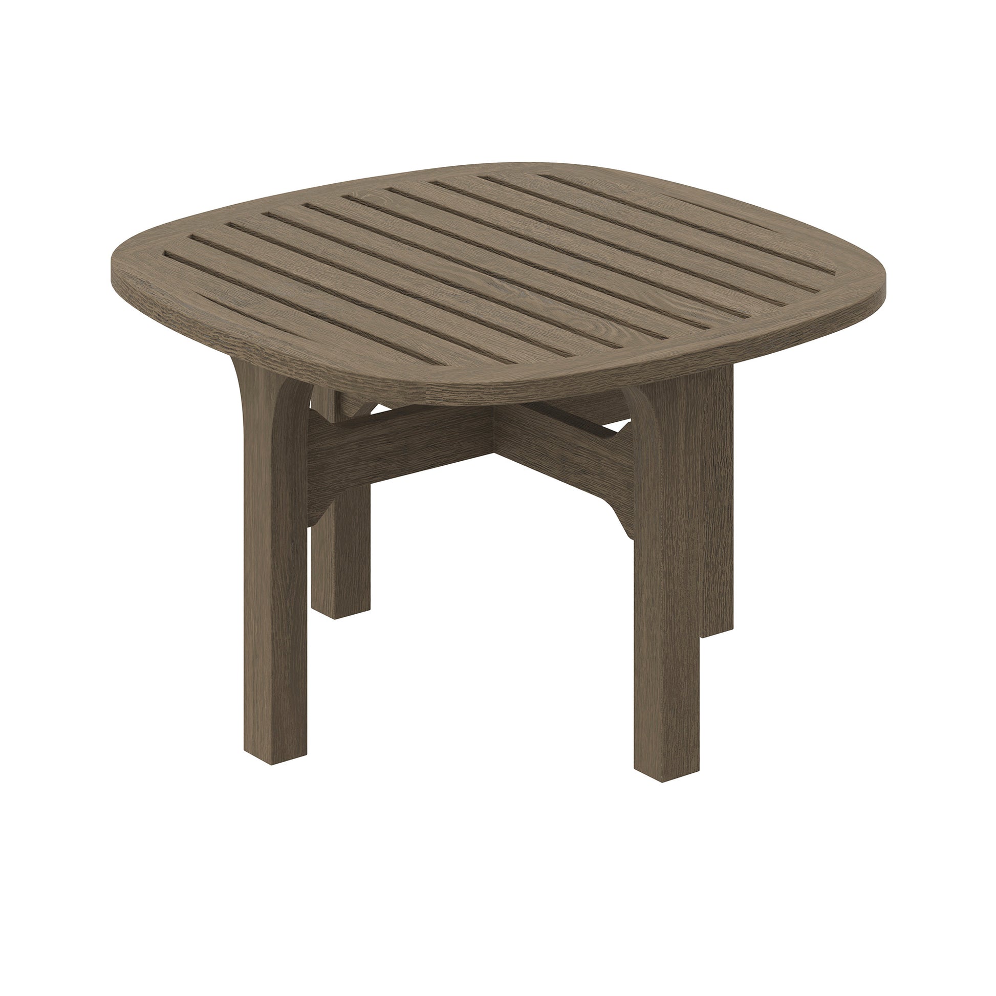 Saratoga Square Outdoor Patio Teak Wood Side Table by Modway - Best Buy Furniture