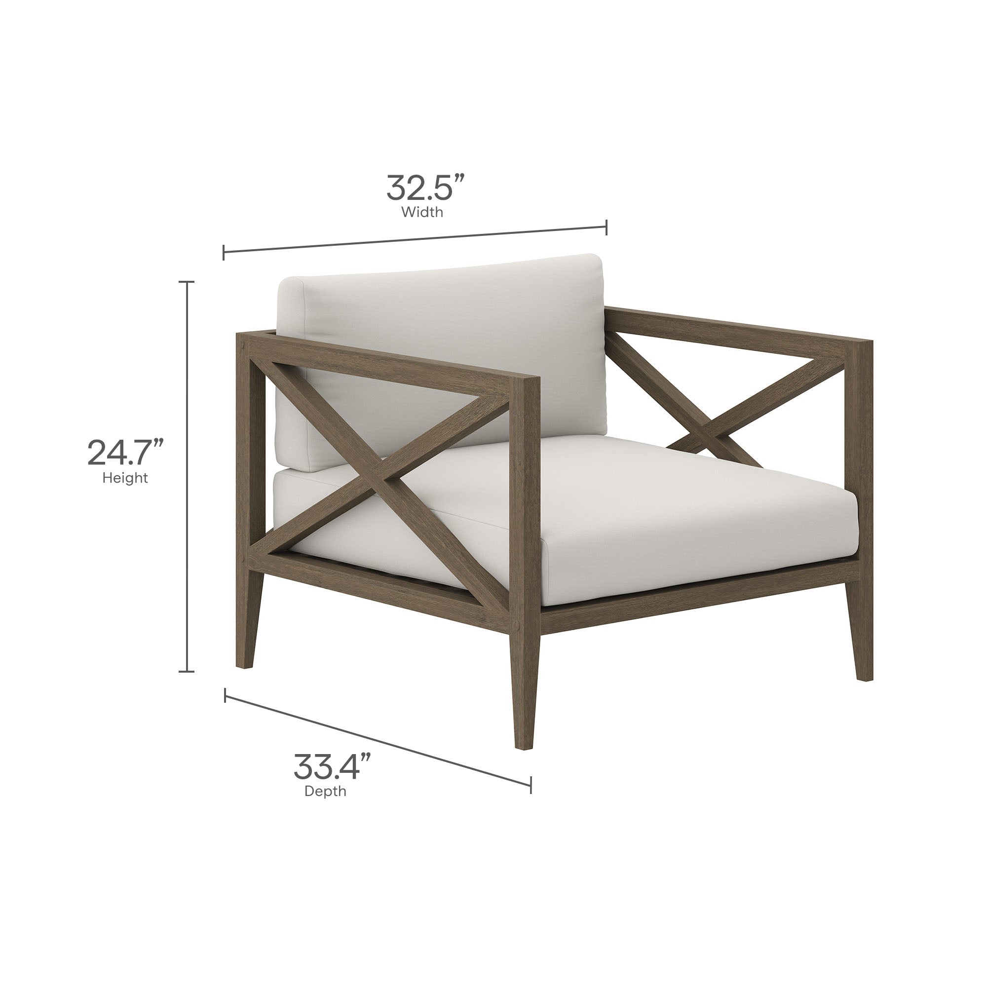 Northlake 3-Piece Outdoor Patio Teak Wood Furniture Set with Armchair and Side Table by Modway - Best Buy Furniture