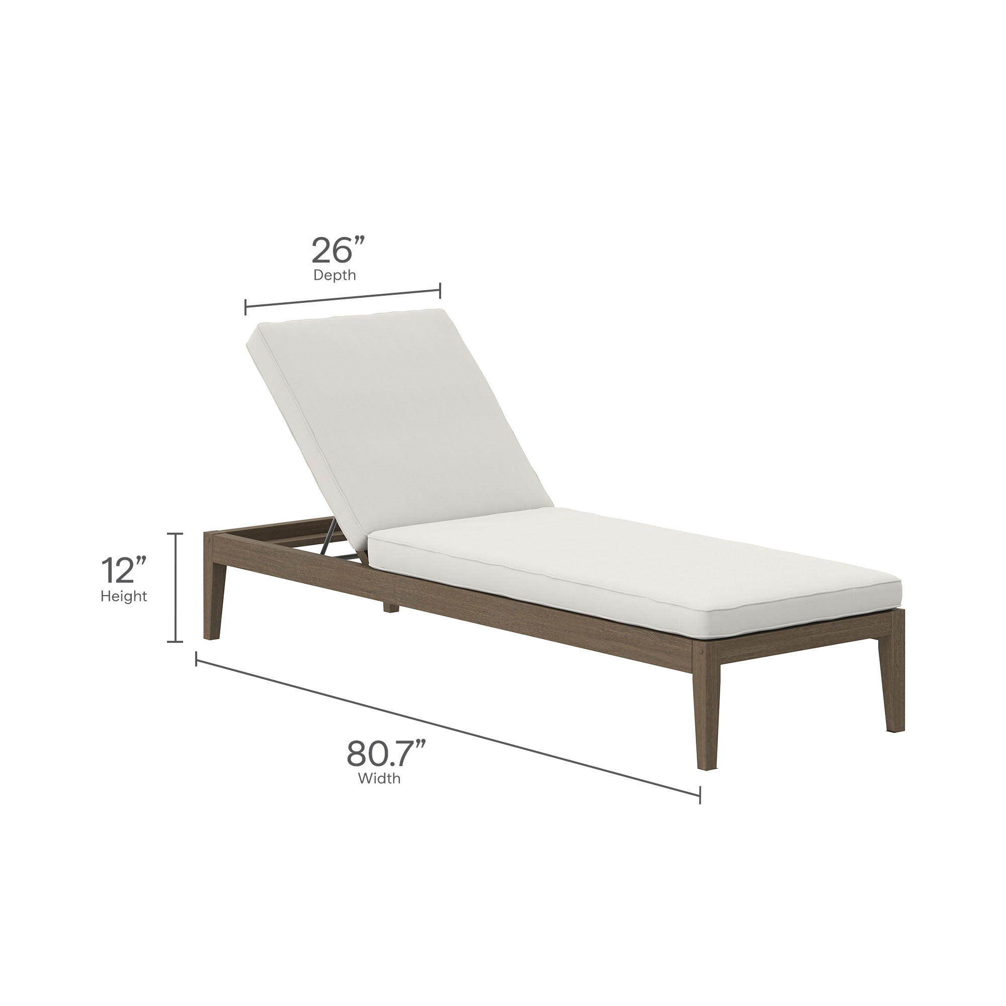 Northlake 3-Piece Outdoor Patio Teak Wood Furniture Set with Chaise Lounges and Side Table by Modway - Best Buy Furniture
