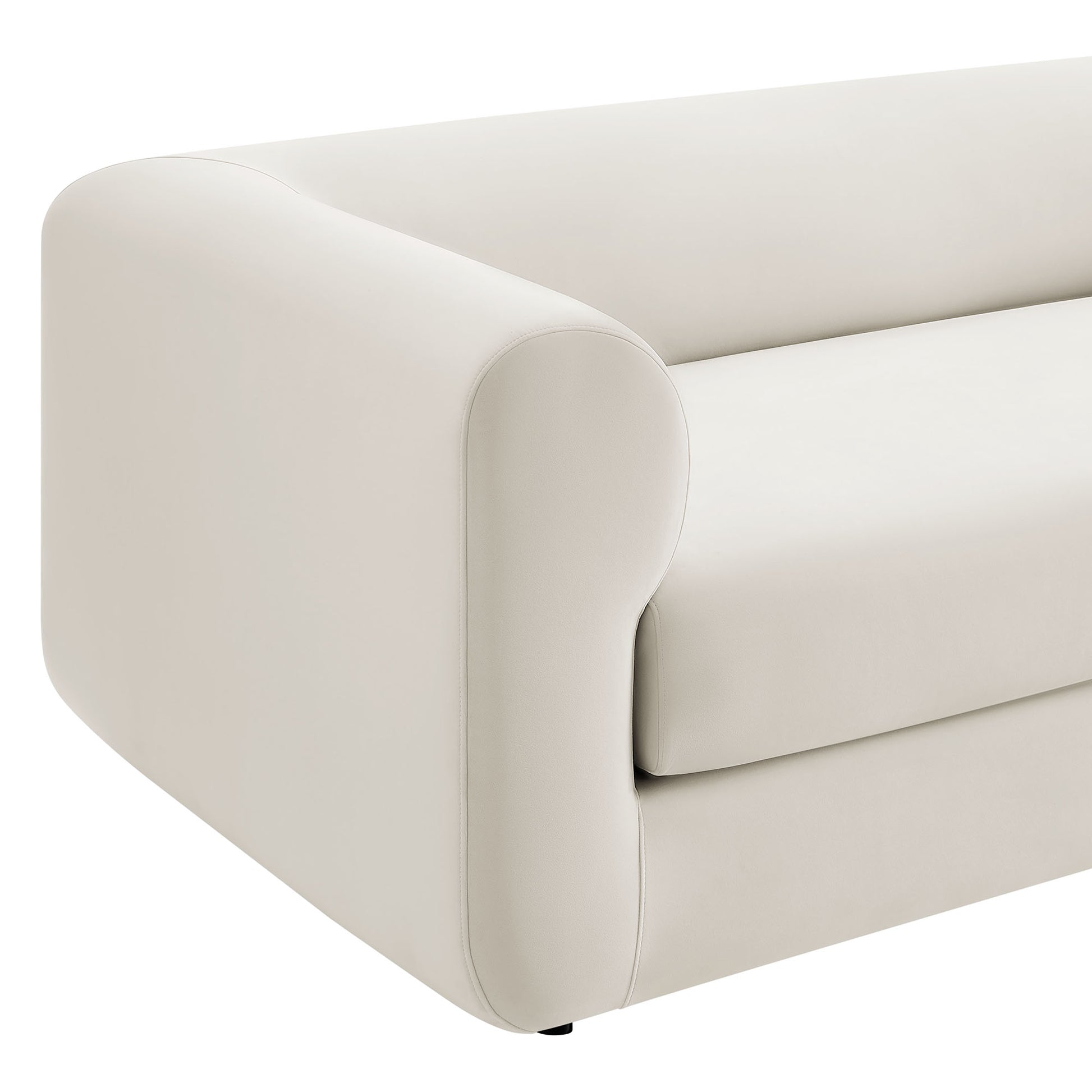 Leif 89" Performance Velvet Upholstered Sofa by Modway - Best Buy Furniture
