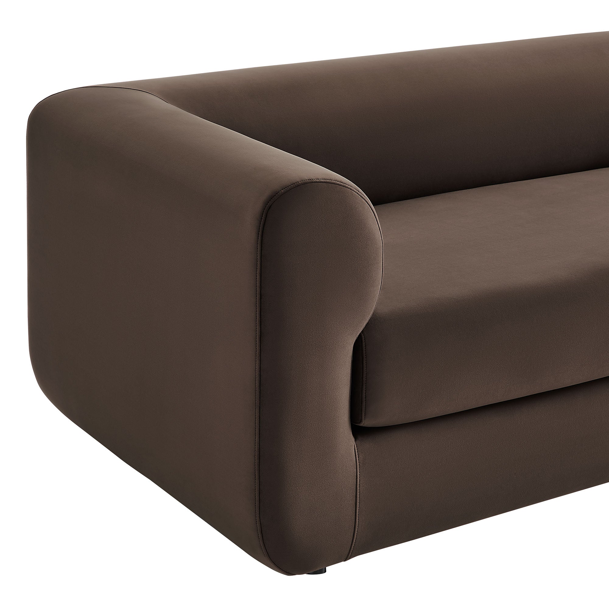 Leif 89" Performance Velvet Upholstered Sofa by Modway - Best Buy Furniture