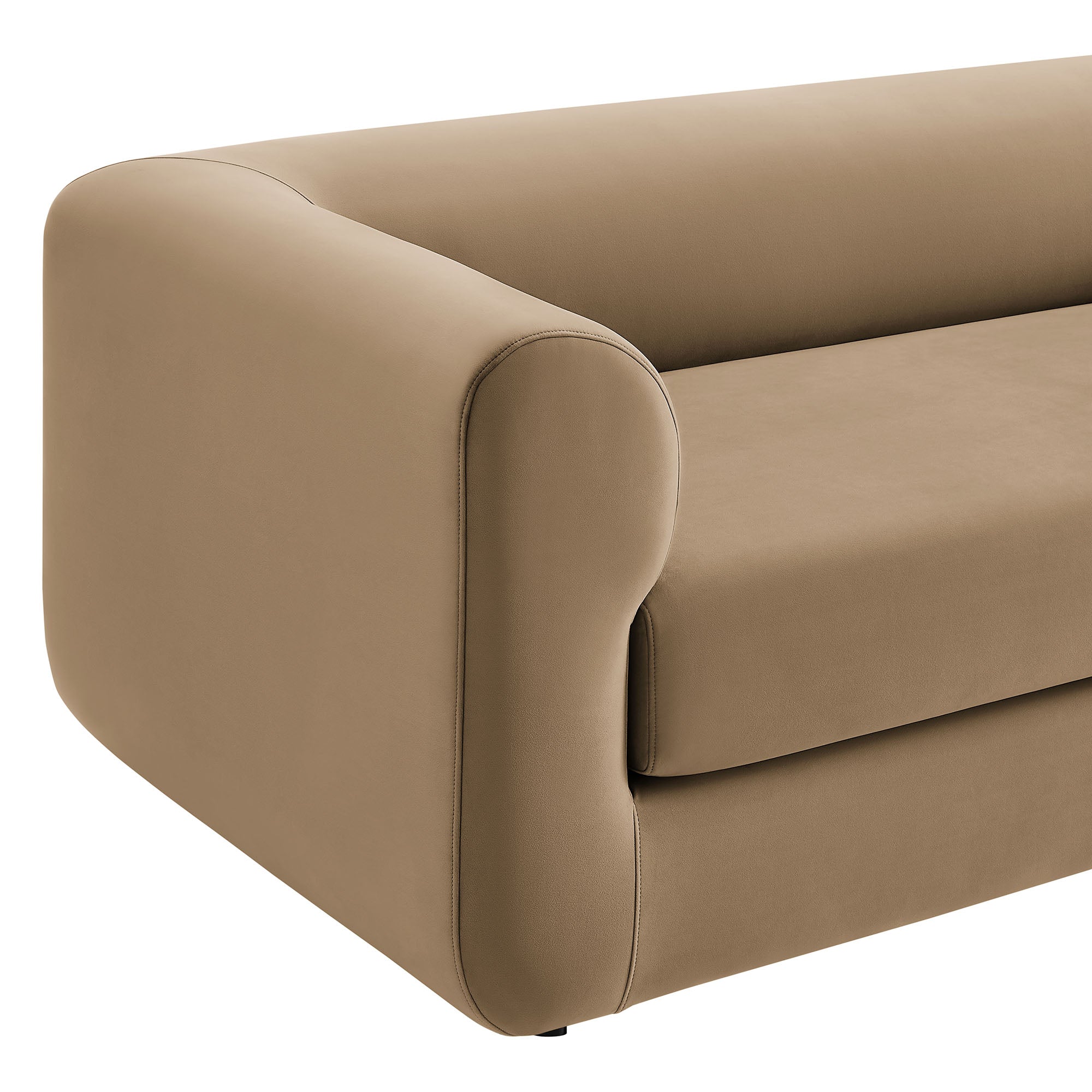 Leif 89" Performance Velvet Upholstered Sofa by Modway - Best Buy Furniture