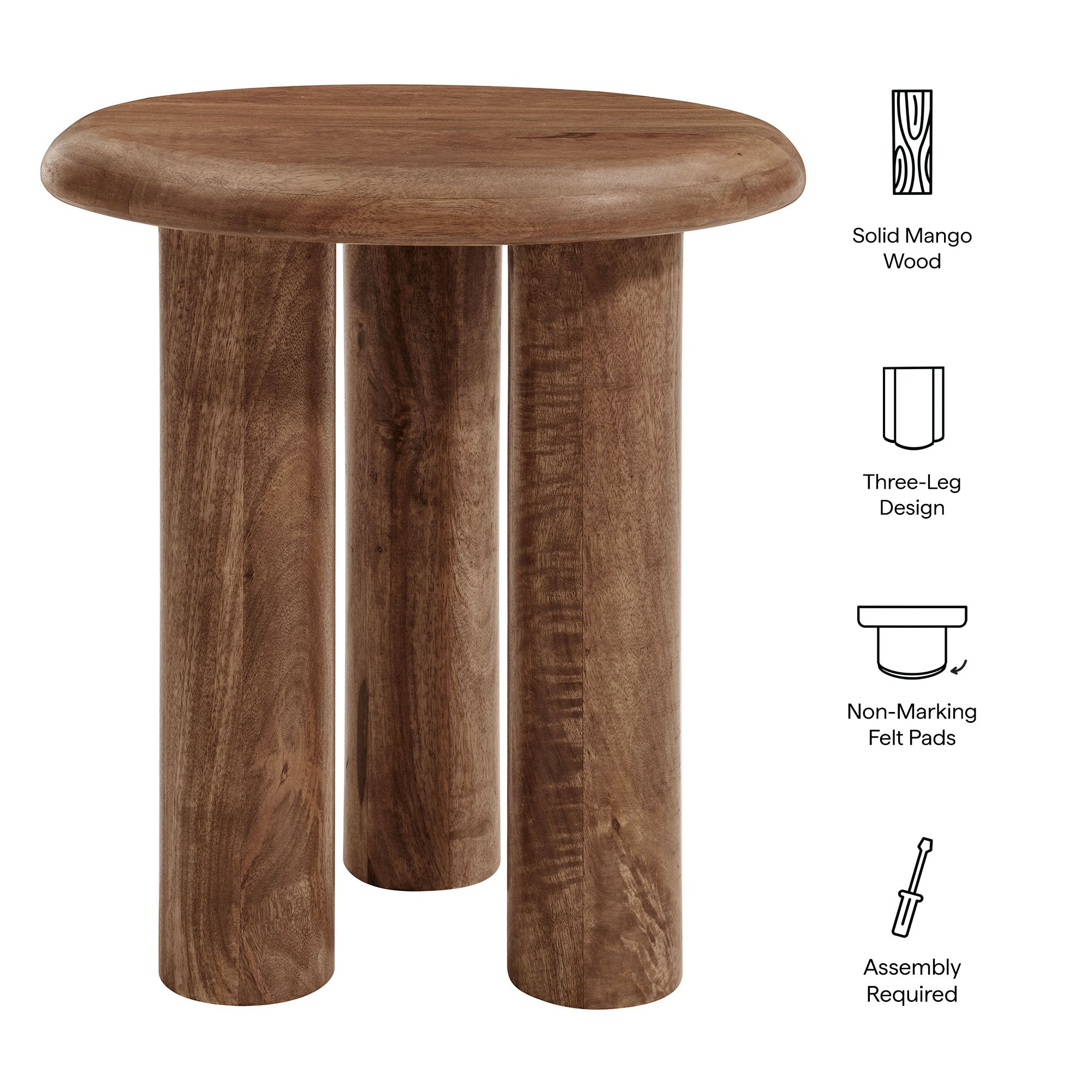 Mavina Mango Wood Side Table by Modway - Best Buy Furniture