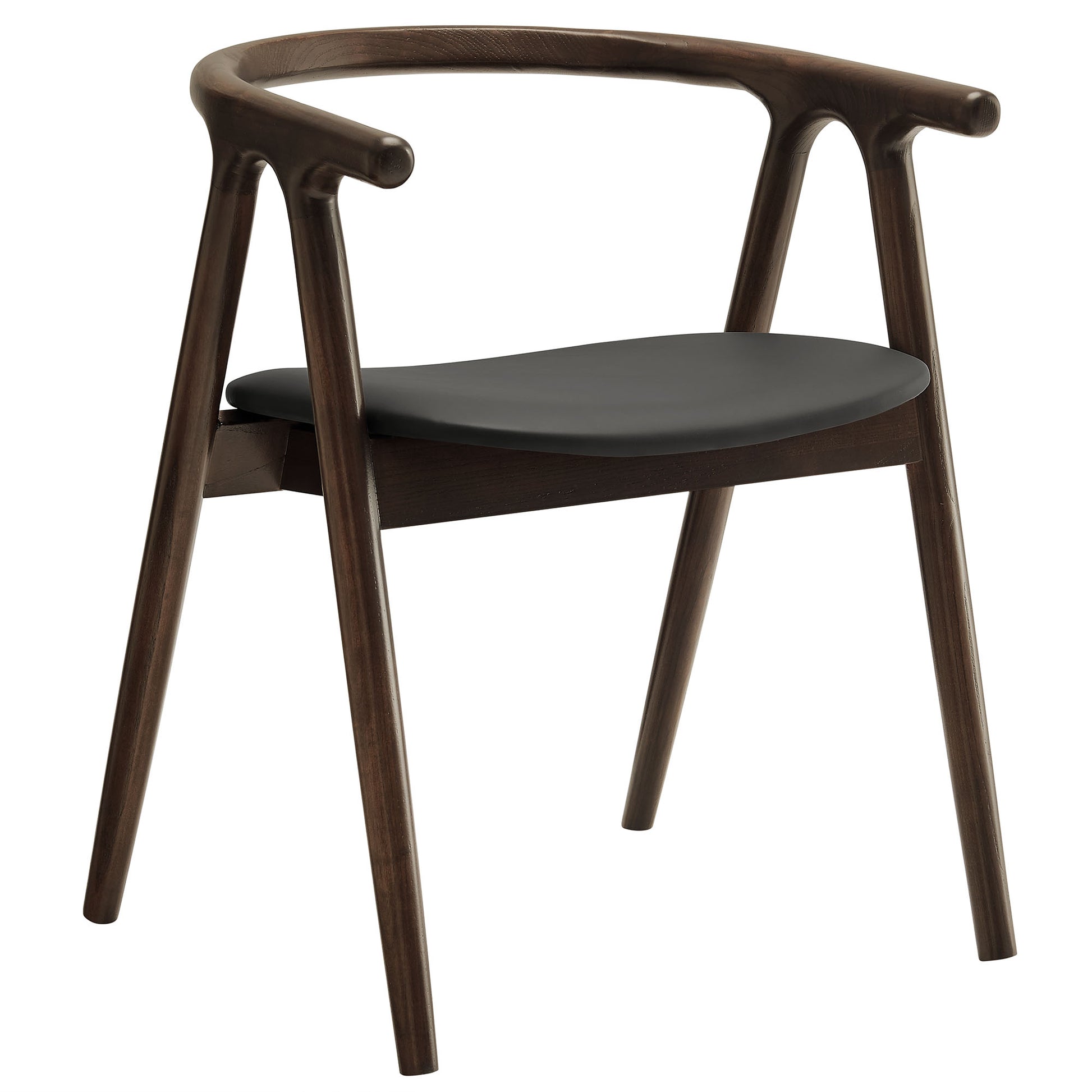 Henry Vegan Leather and Wood Dining Chair by Modway - Best Buy Furniture