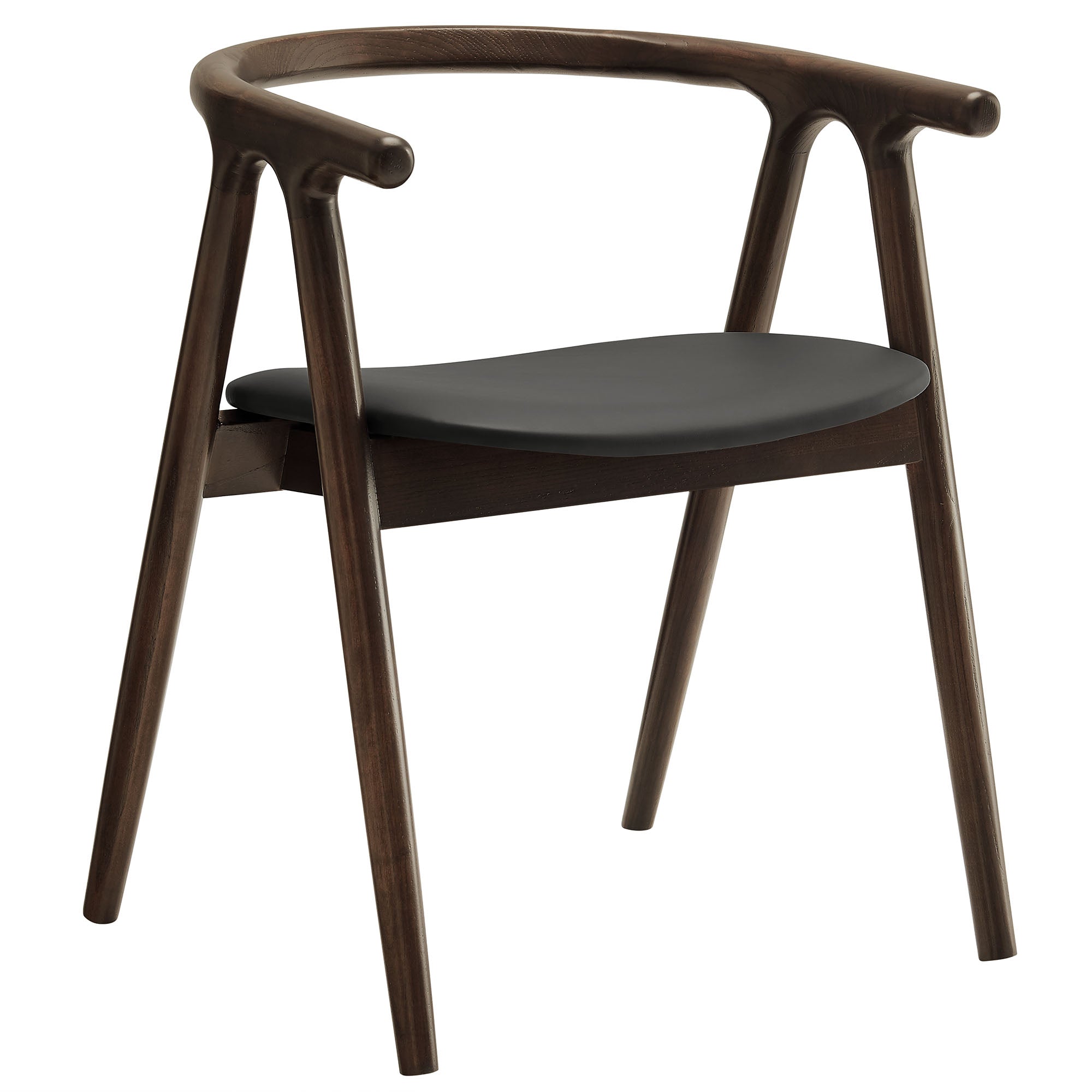 Henry Vegan Leather and Wood Dining Chair by Modway - Best Buy Furniture