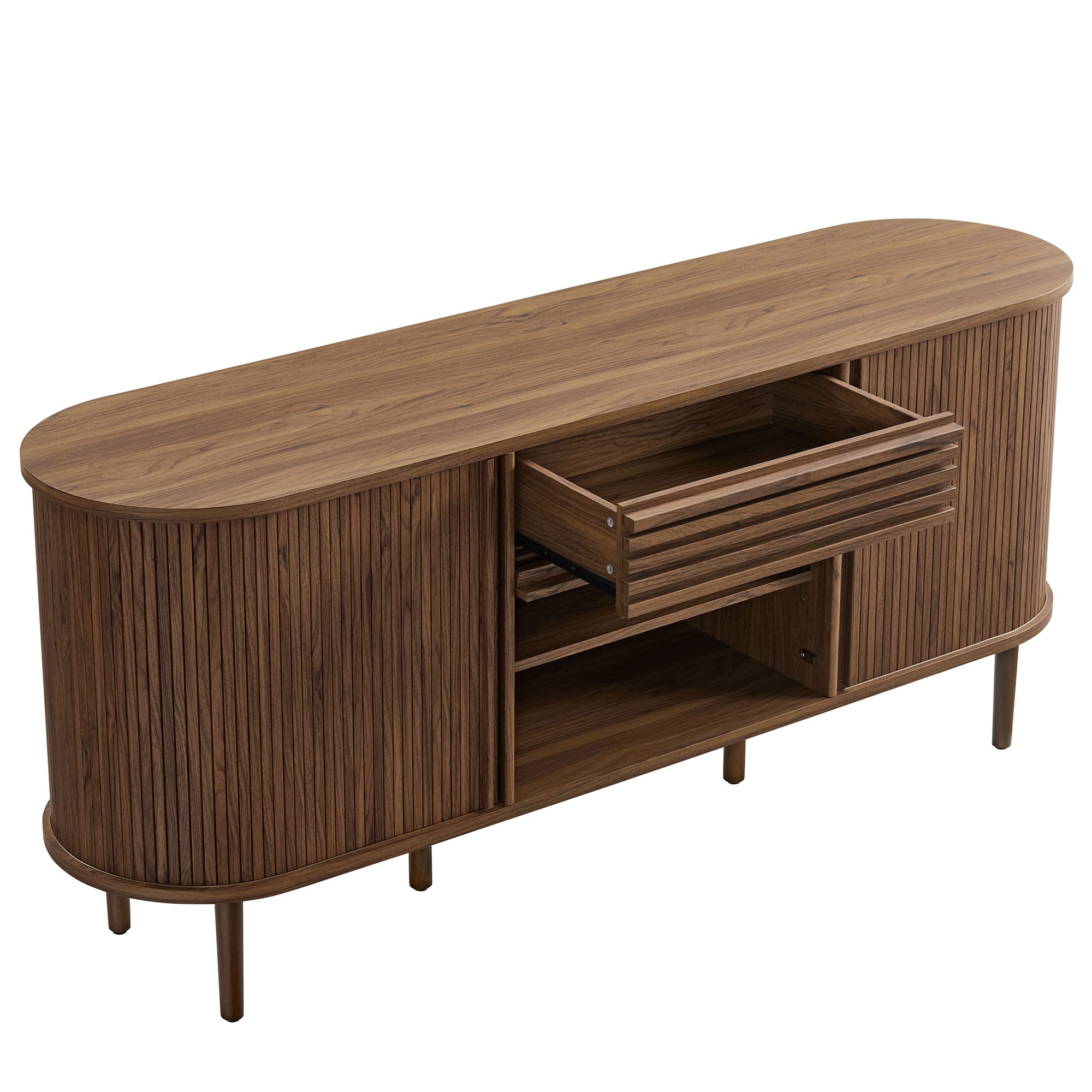 Harlan 67" Fluted Oval Sideboard Cabinet by Modway - Best Buy Furniture