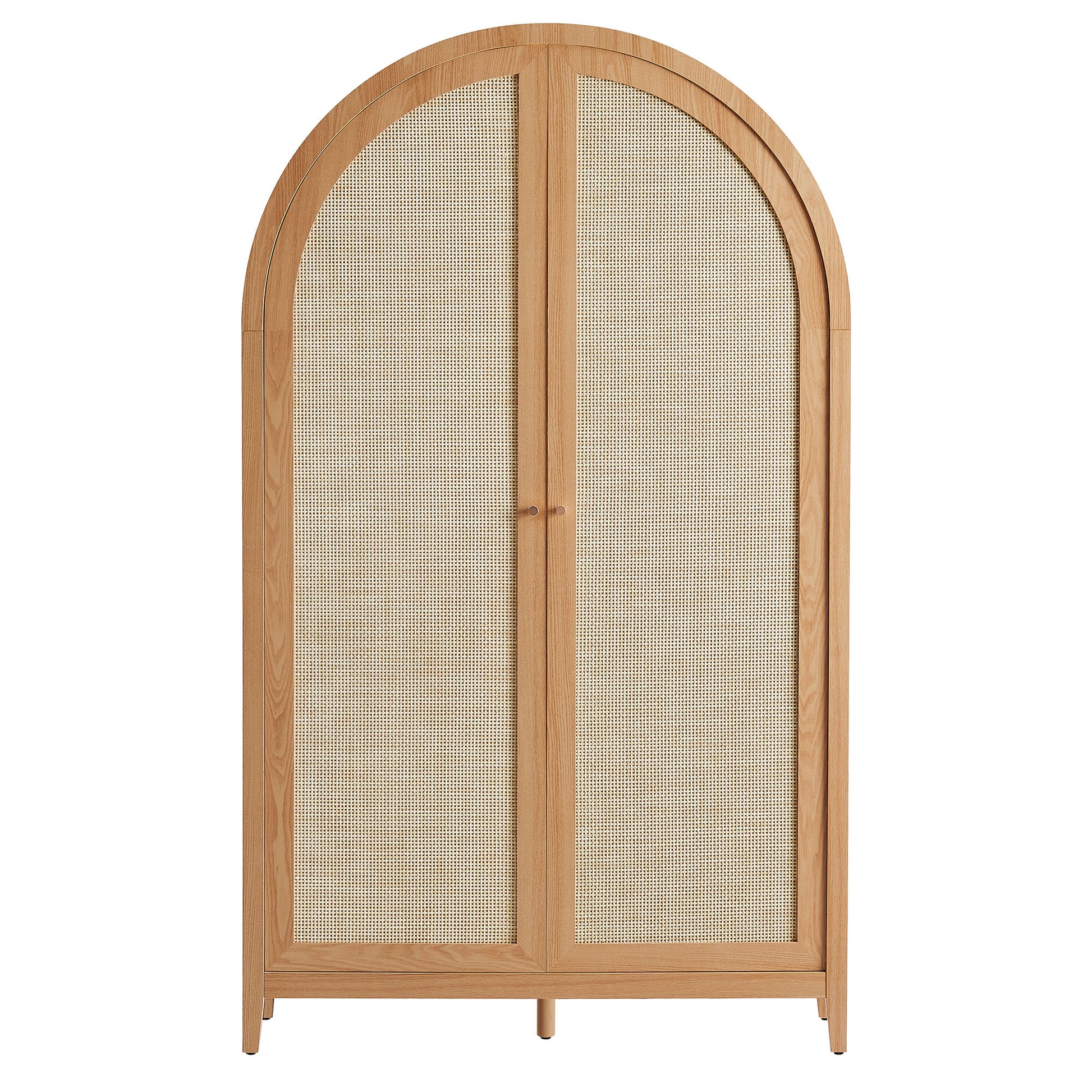 Calista 79" Tall Wide Rattan Arched Storage Cabinet by Modway - Best Buy Furniture
