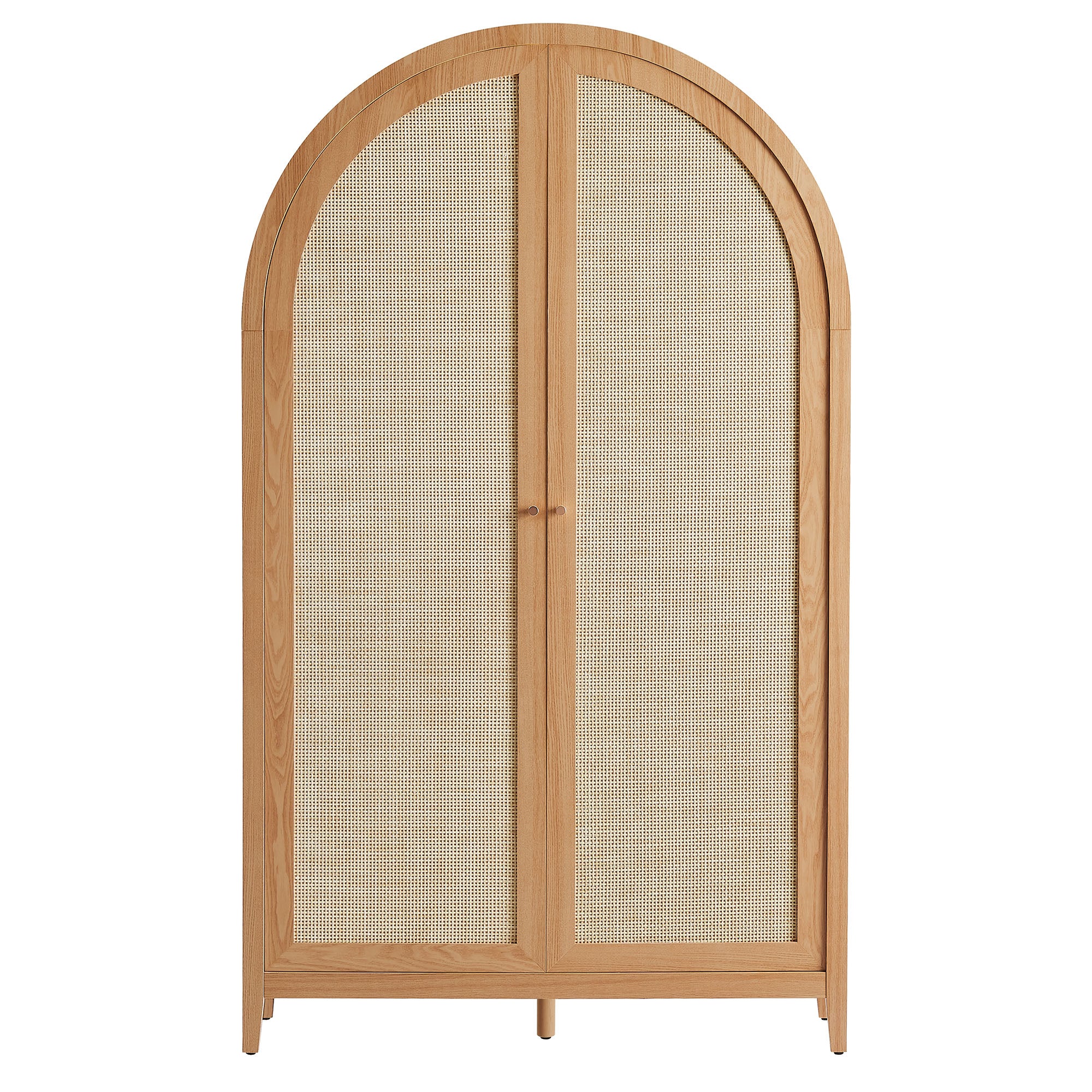 Calista 79" Tall Wide Rattan Arched Storage Cabinet by Modway - Best Buy Furniture