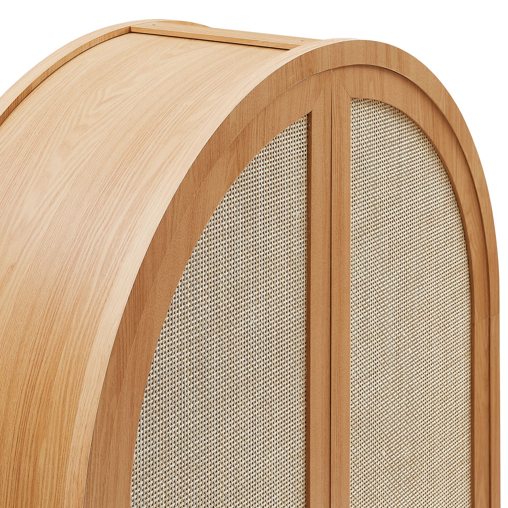 Calista 79" Tall Wide Rattan Arched Storage Cabinet by Modway - Best Buy Furniture