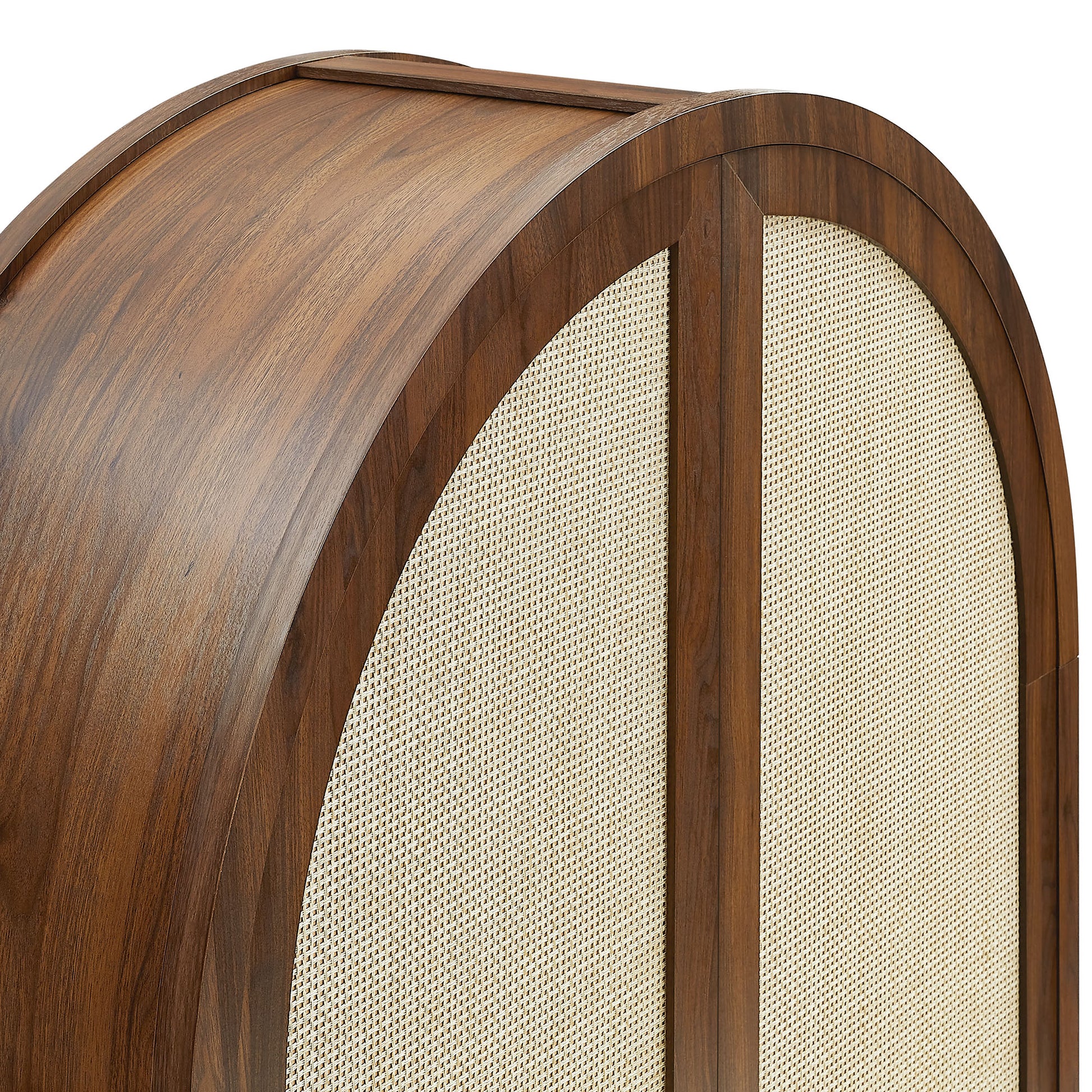 Calista 79" Tall Wide Rattan Arched Storage Cabinet by Modway - Best Buy Furniture