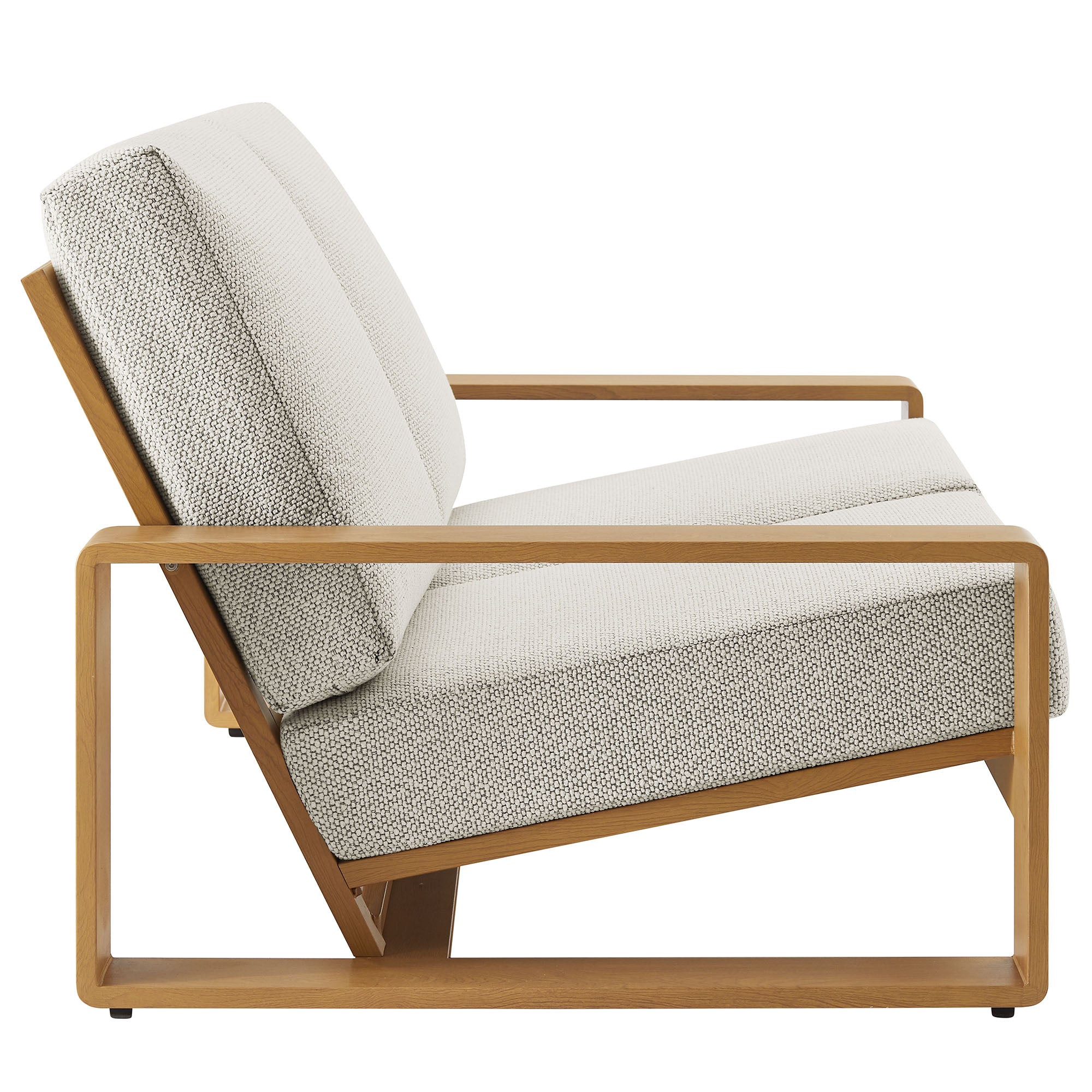 Lirienne Outdoor Patio Aluminum Faux Wood Loveseat by Modway - Best Buy Furniture