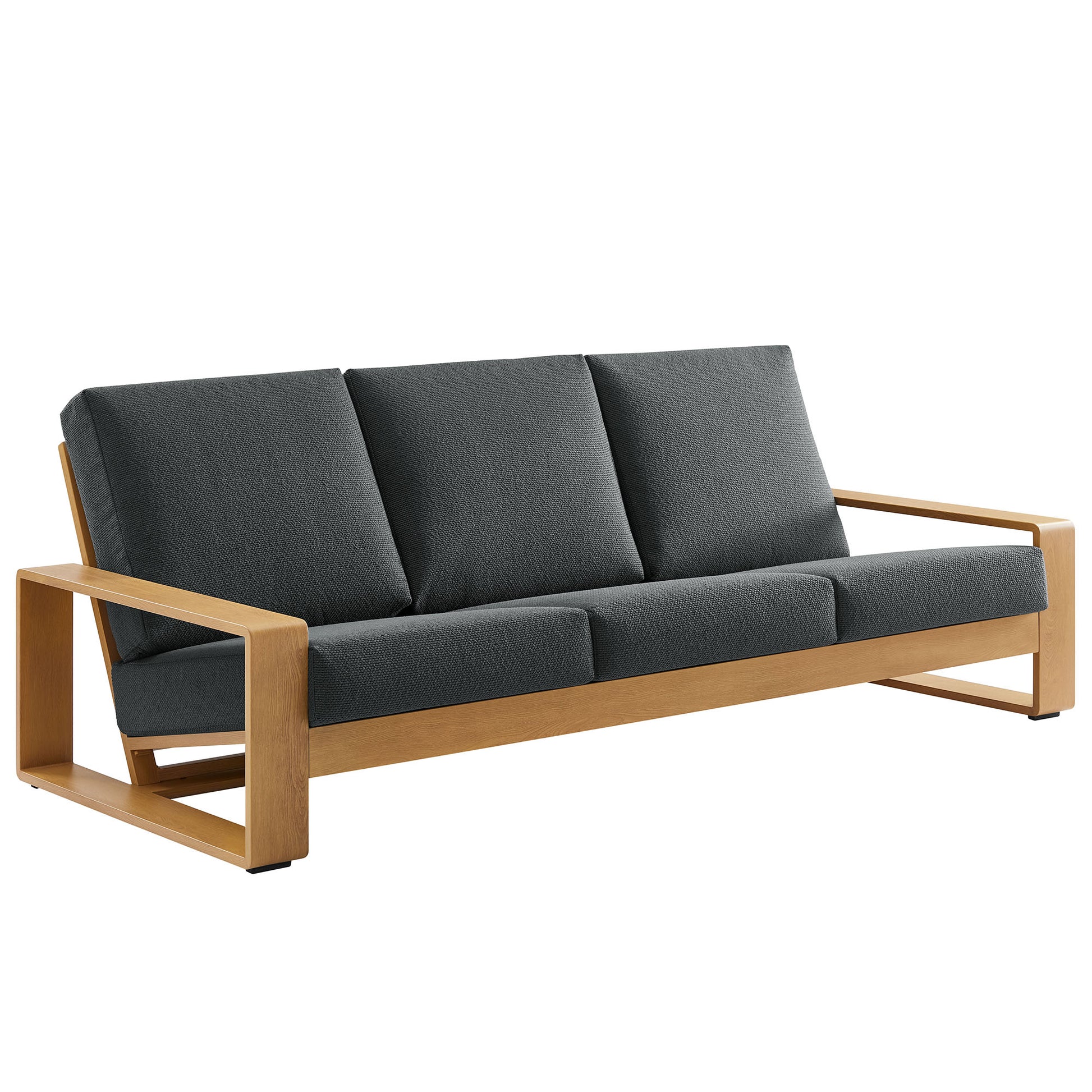 Lirienne Outdoor Patio Aluminum Faux Wood Sofa by Modway - Best Buy Furniture