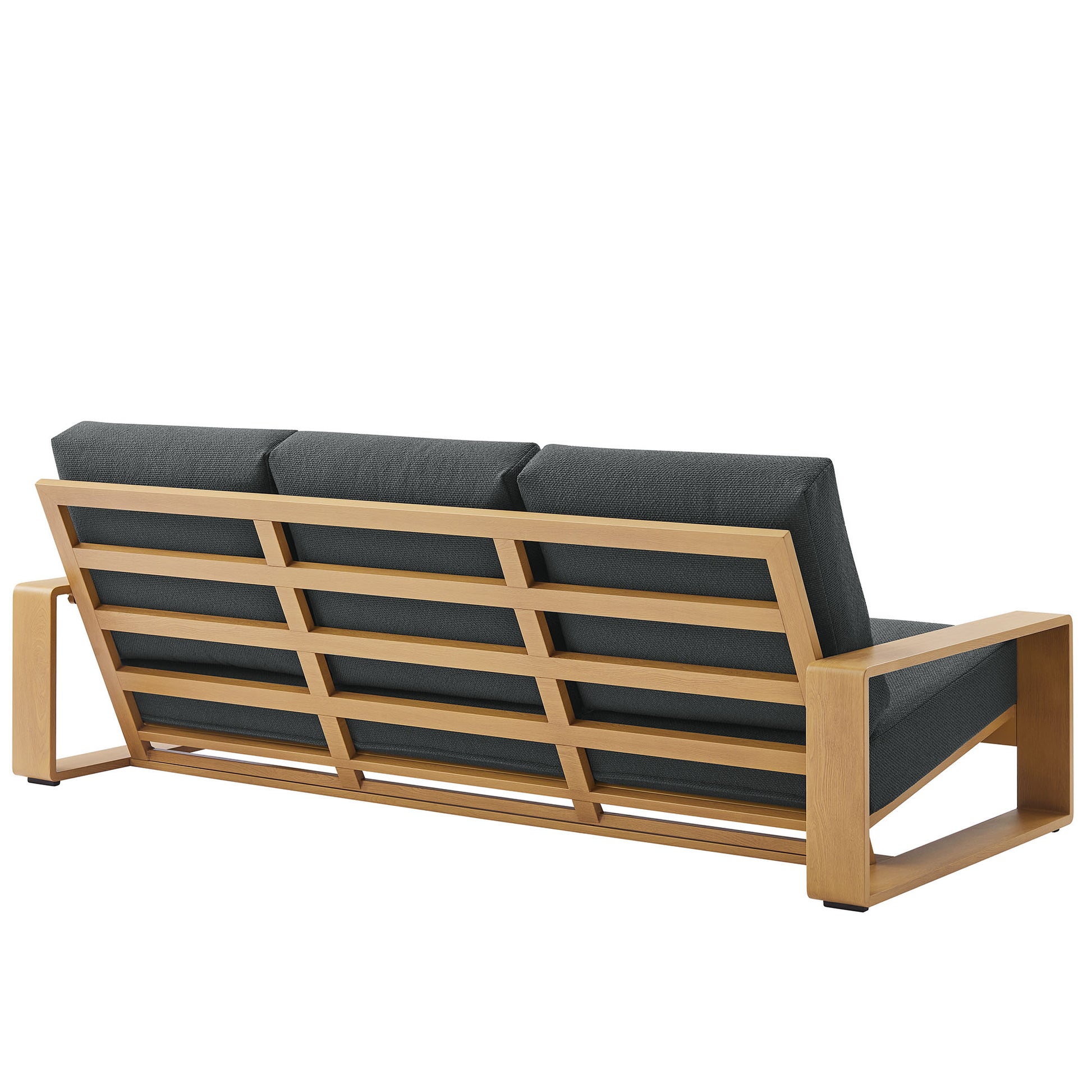 Lirienne Outdoor Patio Aluminum Faux Wood Sofa by Modway - Best Buy Furniture