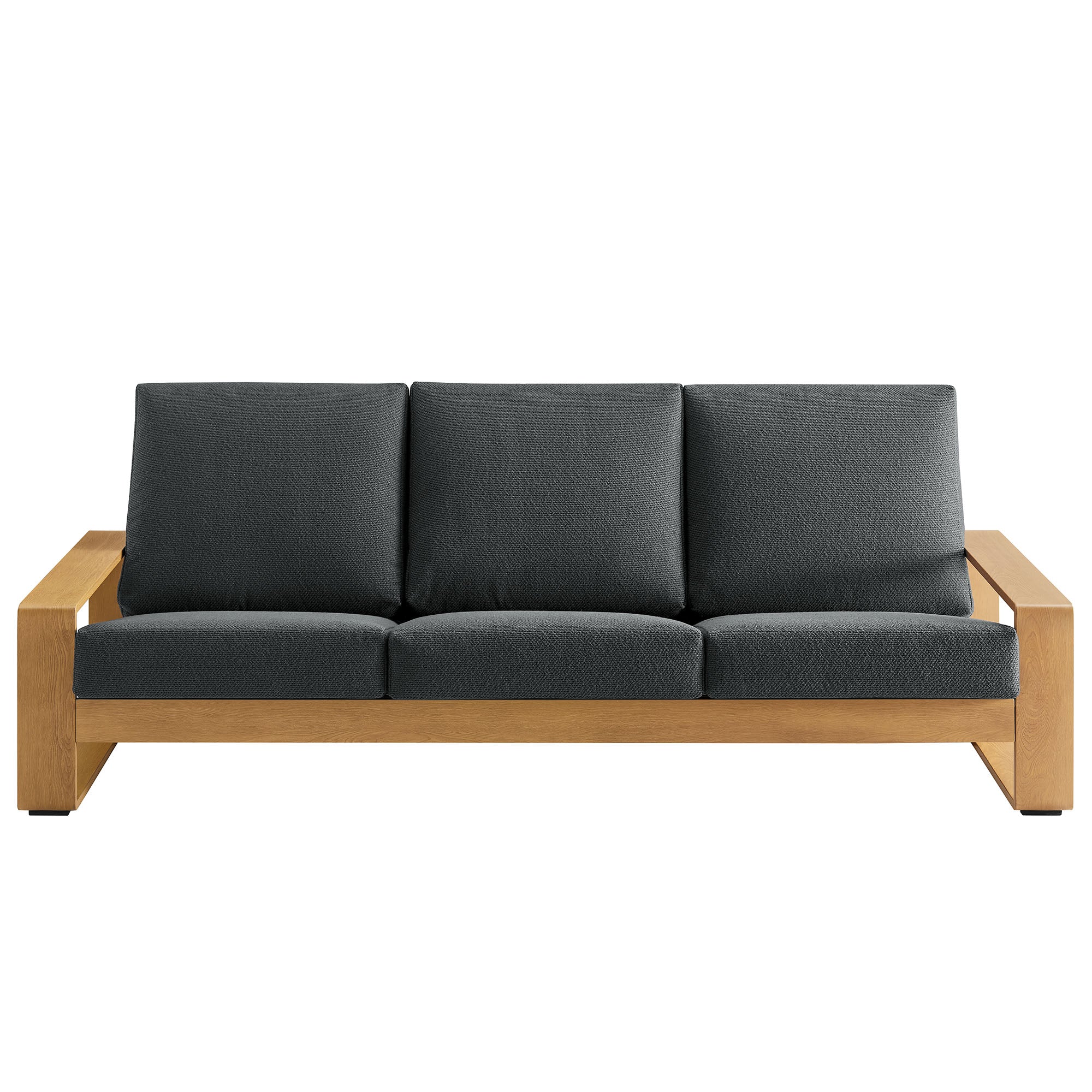Lirienne Outdoor Patio Aluminum Faux Wood Sofa by Modway - Best Buy Furniture