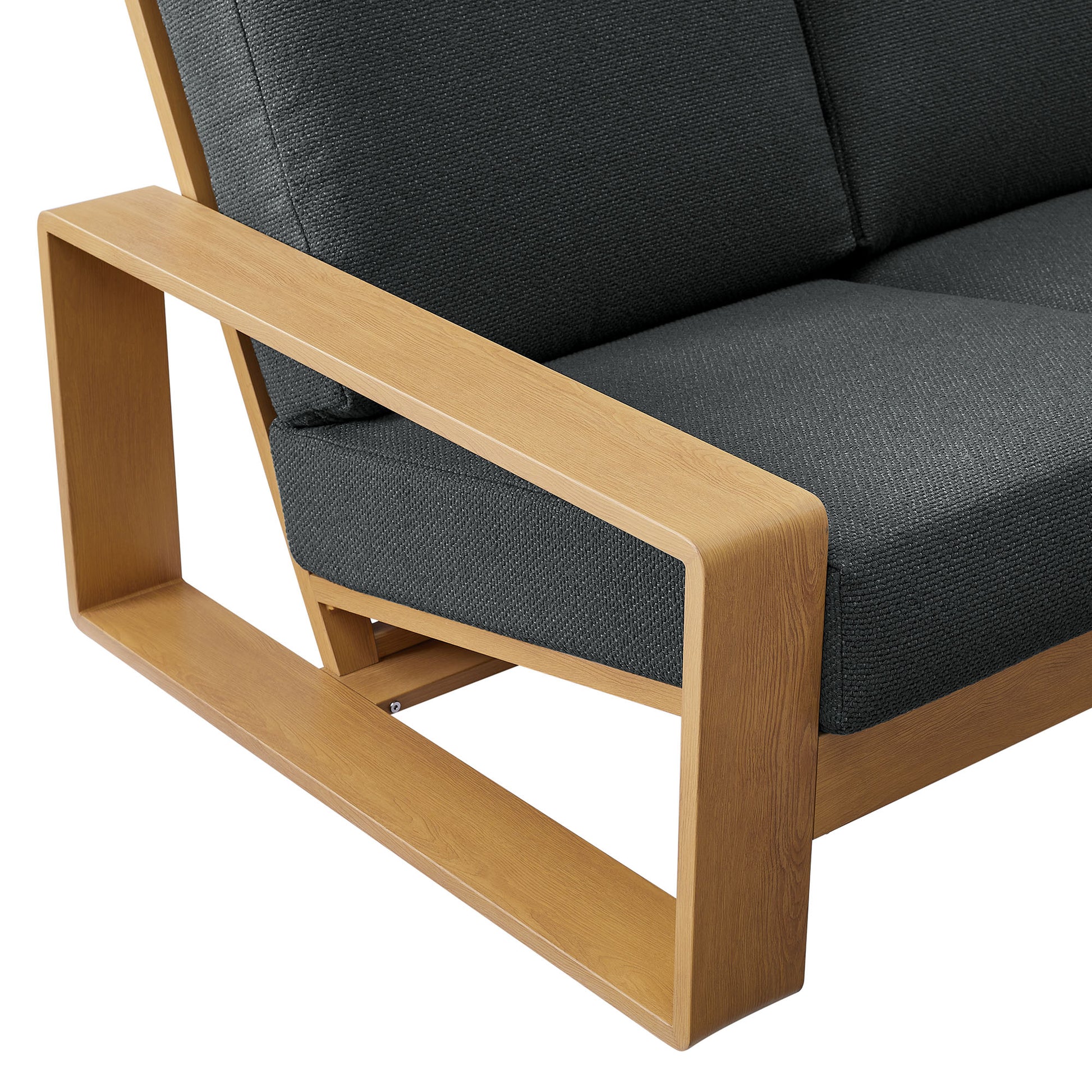 Lirienne Outdoor Patio Aluminum Faux Wood Sofa by Modway - Best Buy Furniture