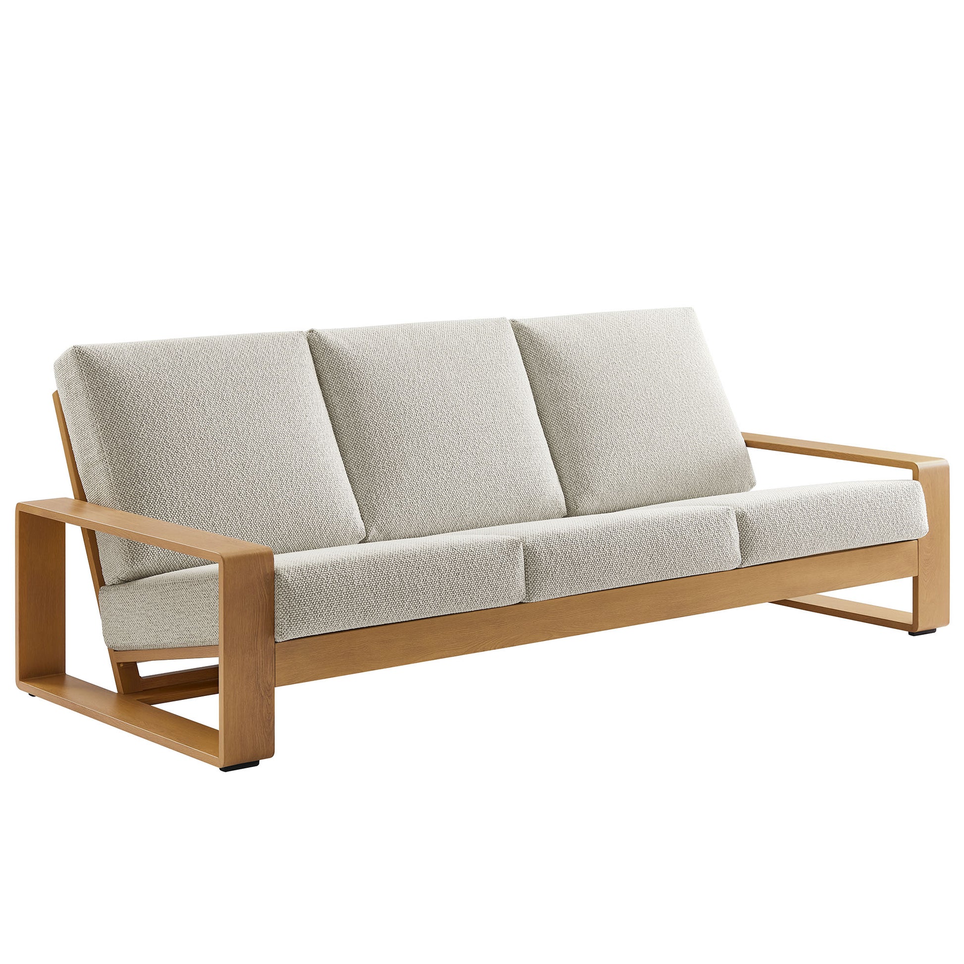 Lirienne Outdoor Patio Aluminum Faux Wood Sofa by Modway - Best Buy Furniture