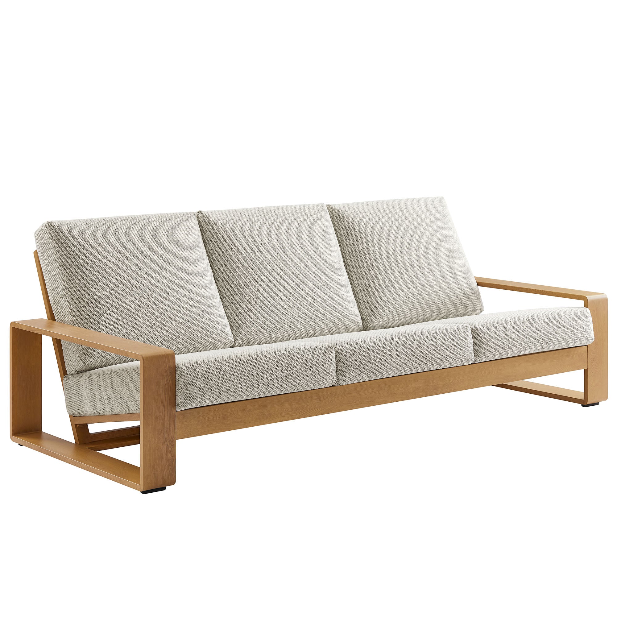 Lirienne Outdoor Patio Aluminum Faux Wood Sofa by Modway - Best Buy Furniture