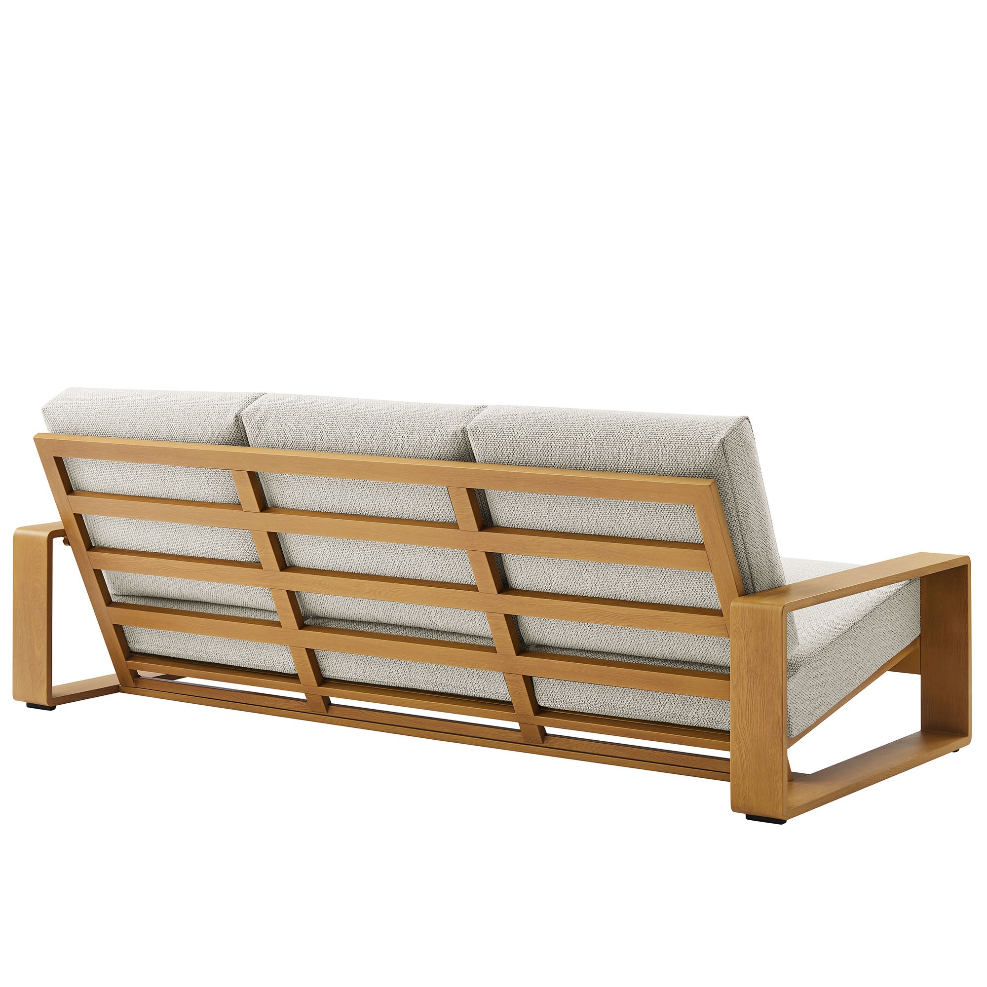 Lirienne Outdoor Patio Aluminum Faux Wood Sofa by Modway - Best Buy Furniture