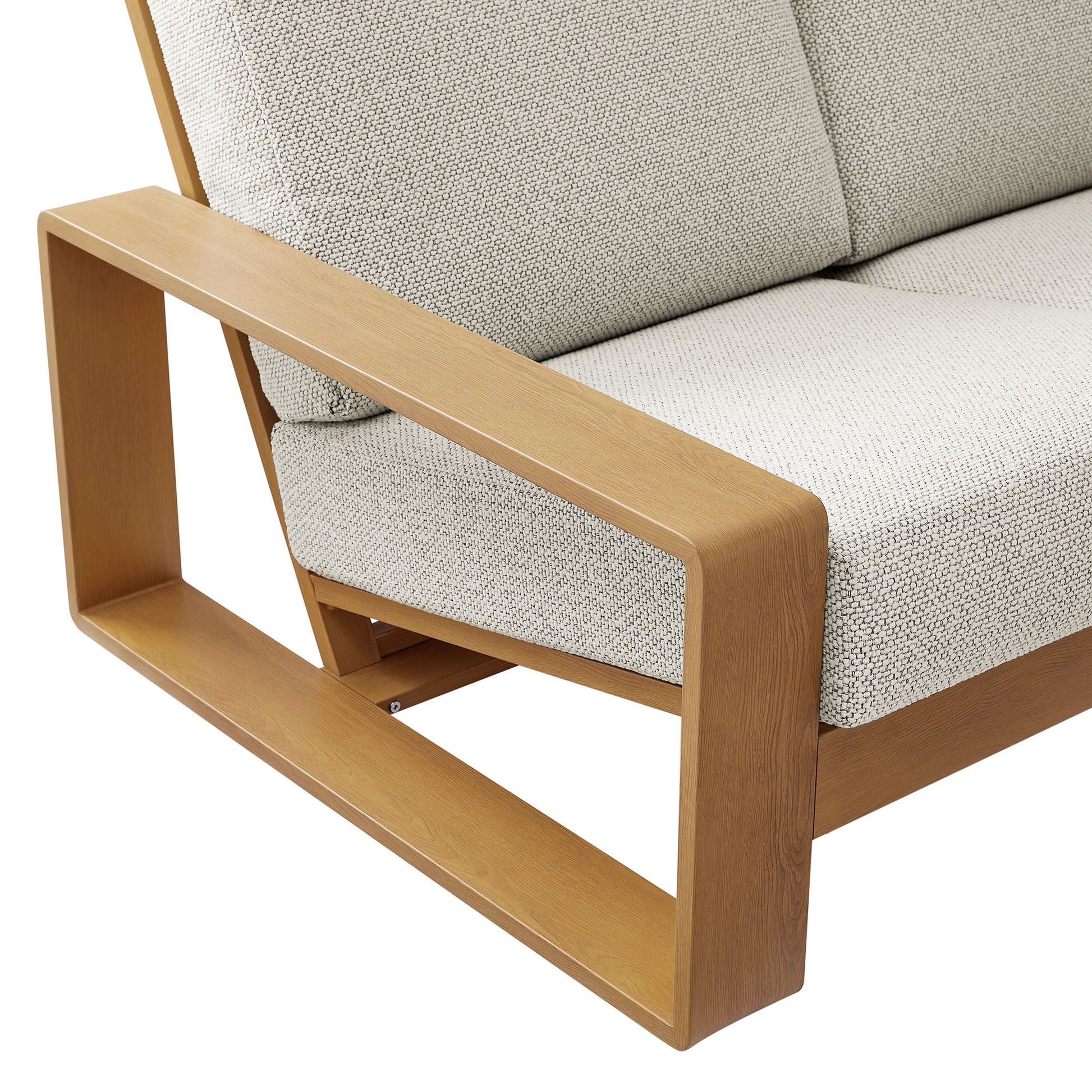 Lirienne Outdoor Patio Aluminum Faux Wood Sofa by Modway - Best Buy Furniture