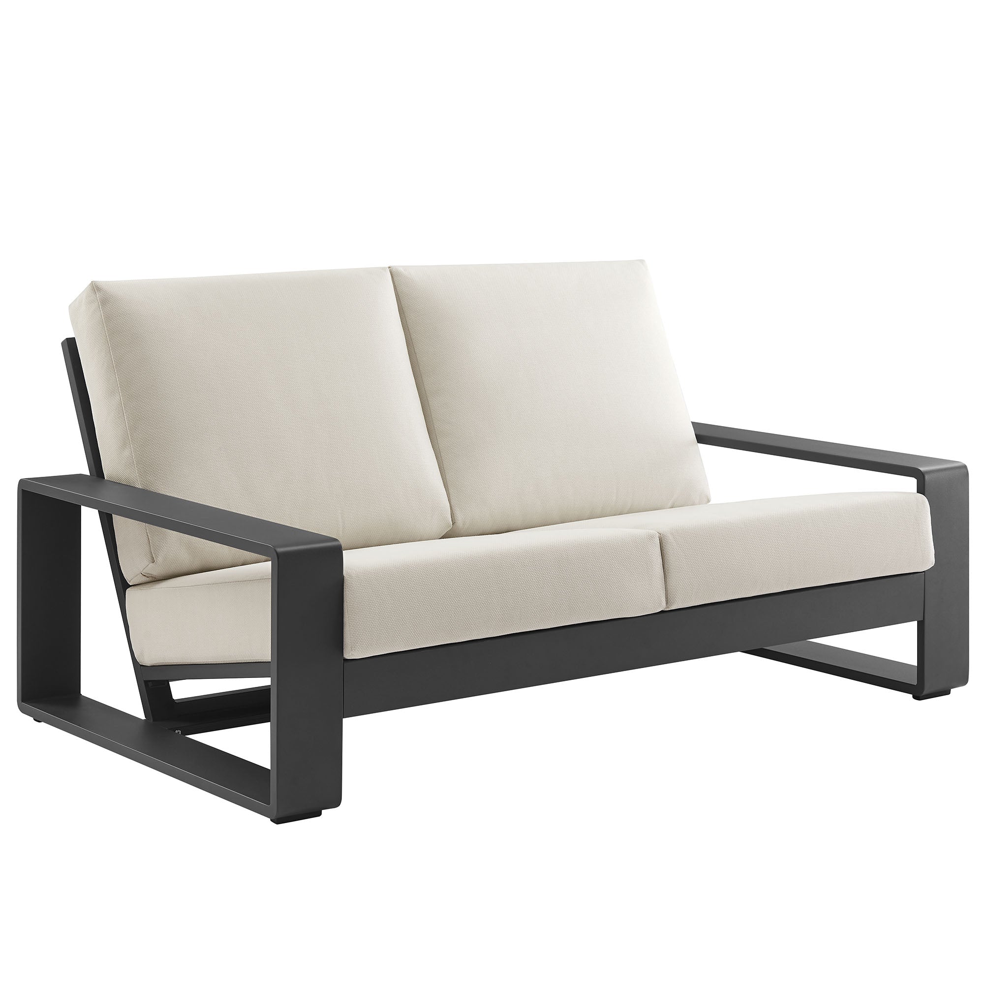 Lirienne Outdoor Patio Aluminum Loveseat by Modway - Best Buy Furniture