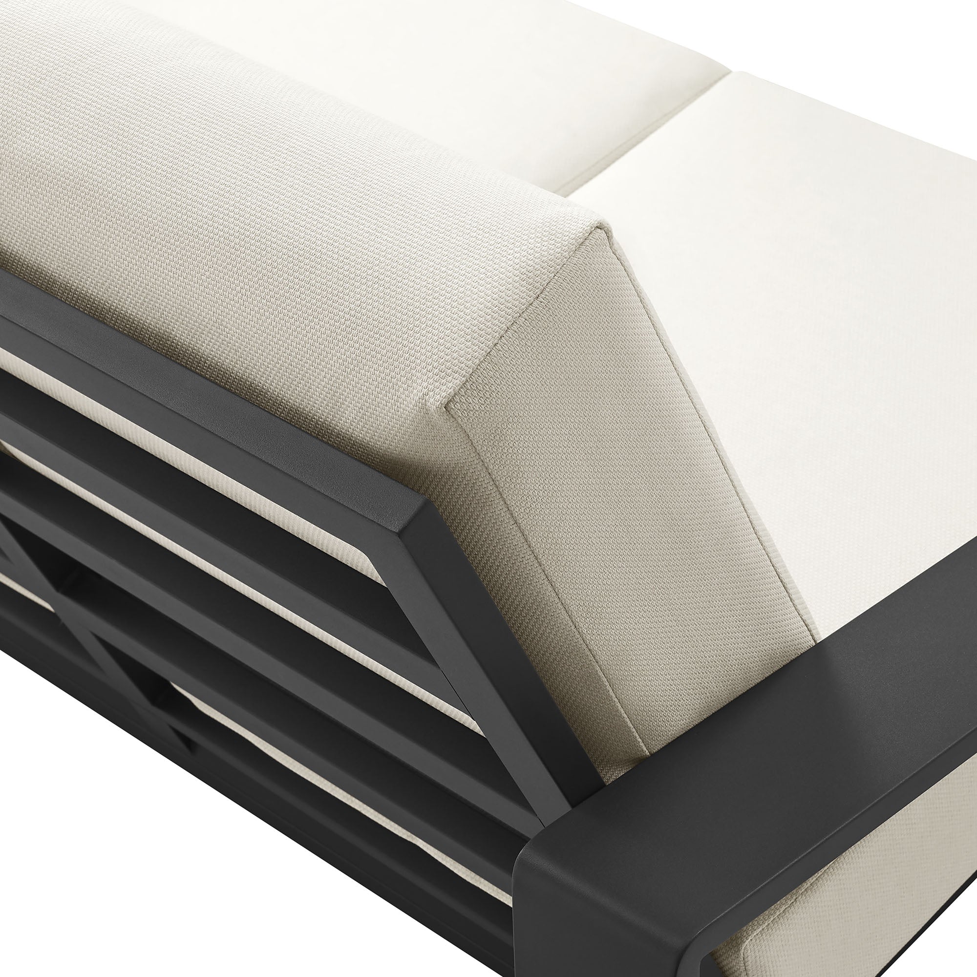 Lirienne Outdoor Patio Aluminum Loveseat by Modway - Best Buy Furniture