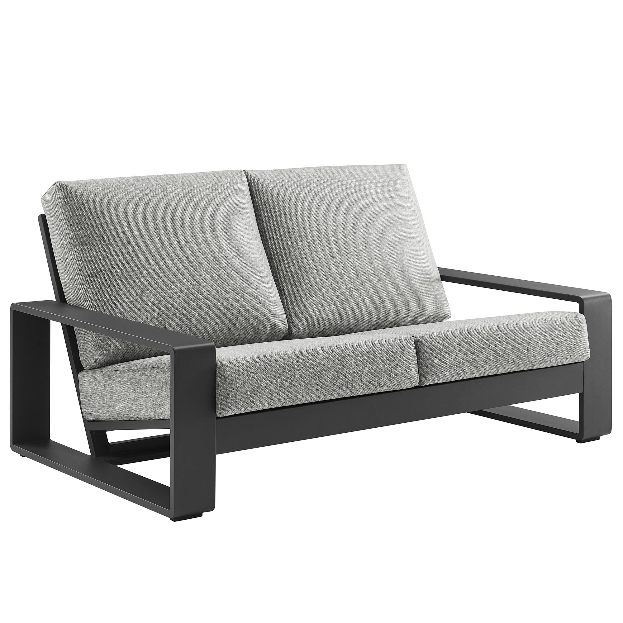 Lirienne Outdoor Patio Aluminum Loveseat by Modway - Best Buy Furniture