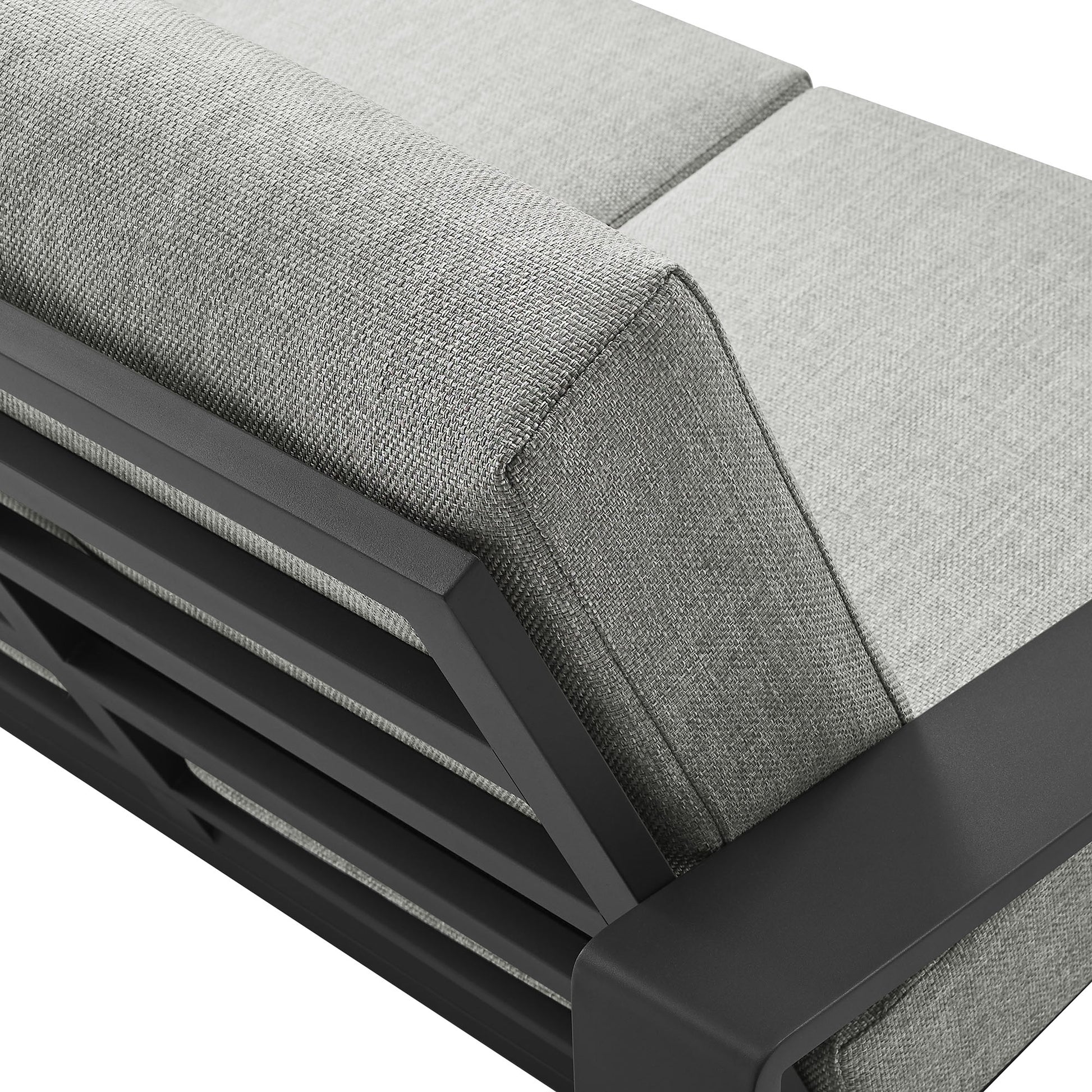 Lirienne Outdoor Patio Aluminum Loveseat by Modway - Best Buy Furniture