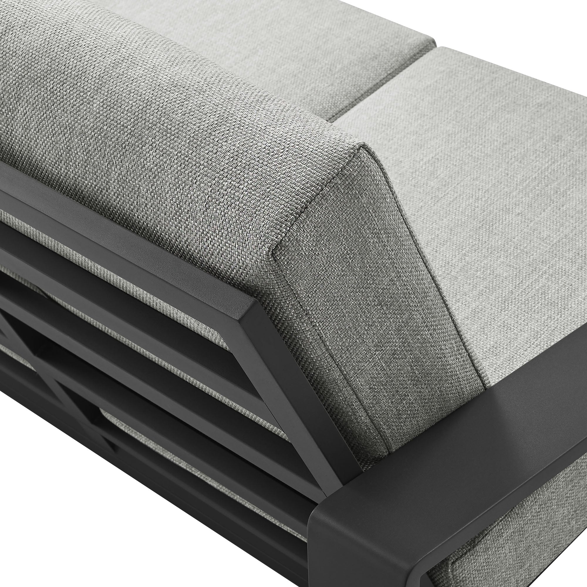 Lirienne Outdoor Patio Aluminum Loveseat by Modway - Best Buy Furniture