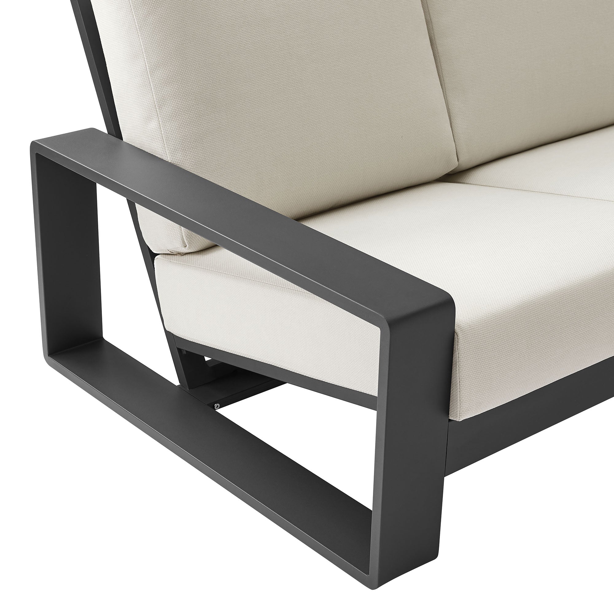 Lirienne Outdoor Patio Aluminum Sofa by Modway - Best Buy Furniture