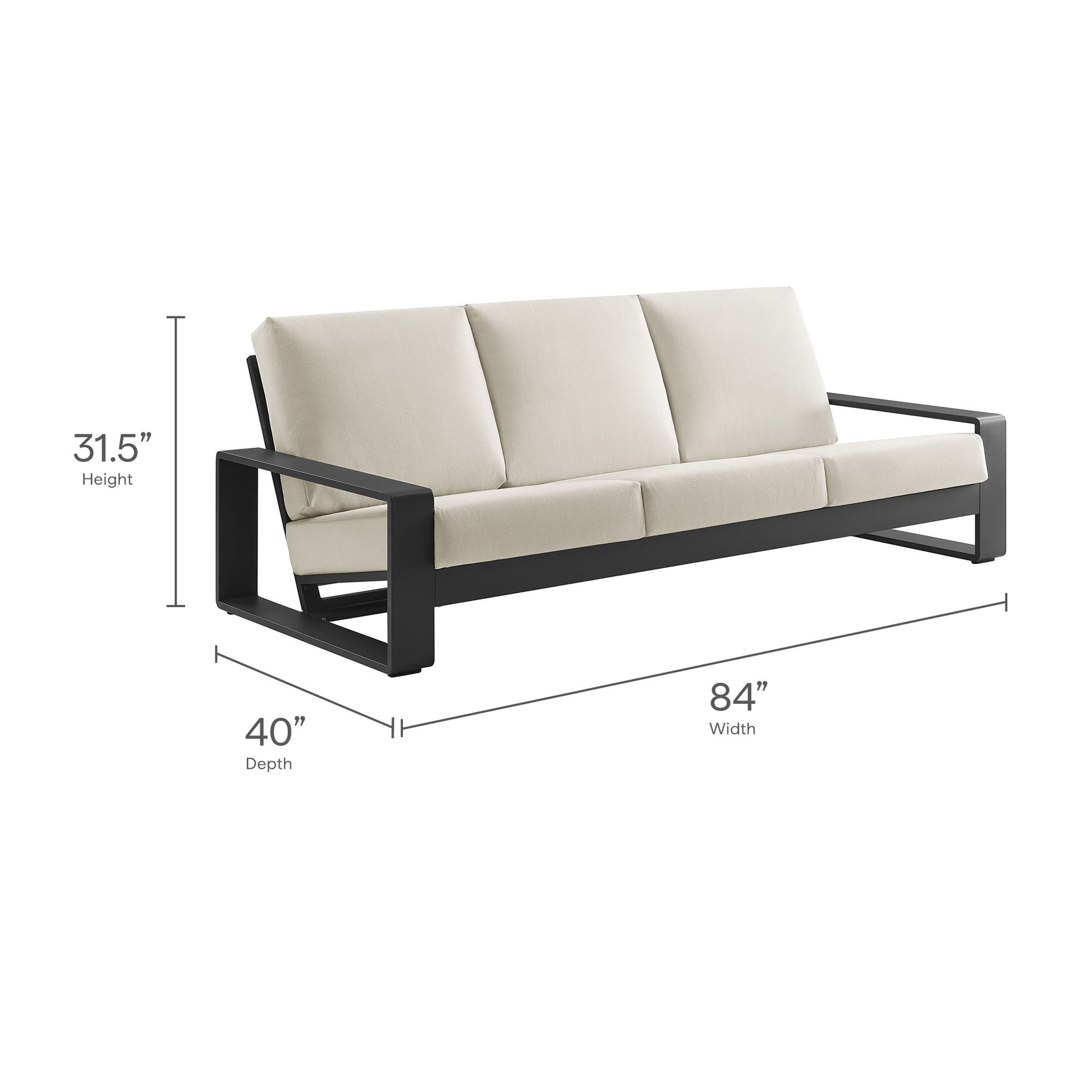 Lirienne 4-Piece Outdoor Patio Aluminum Furniture Set by Modway - Best Buy Furniture