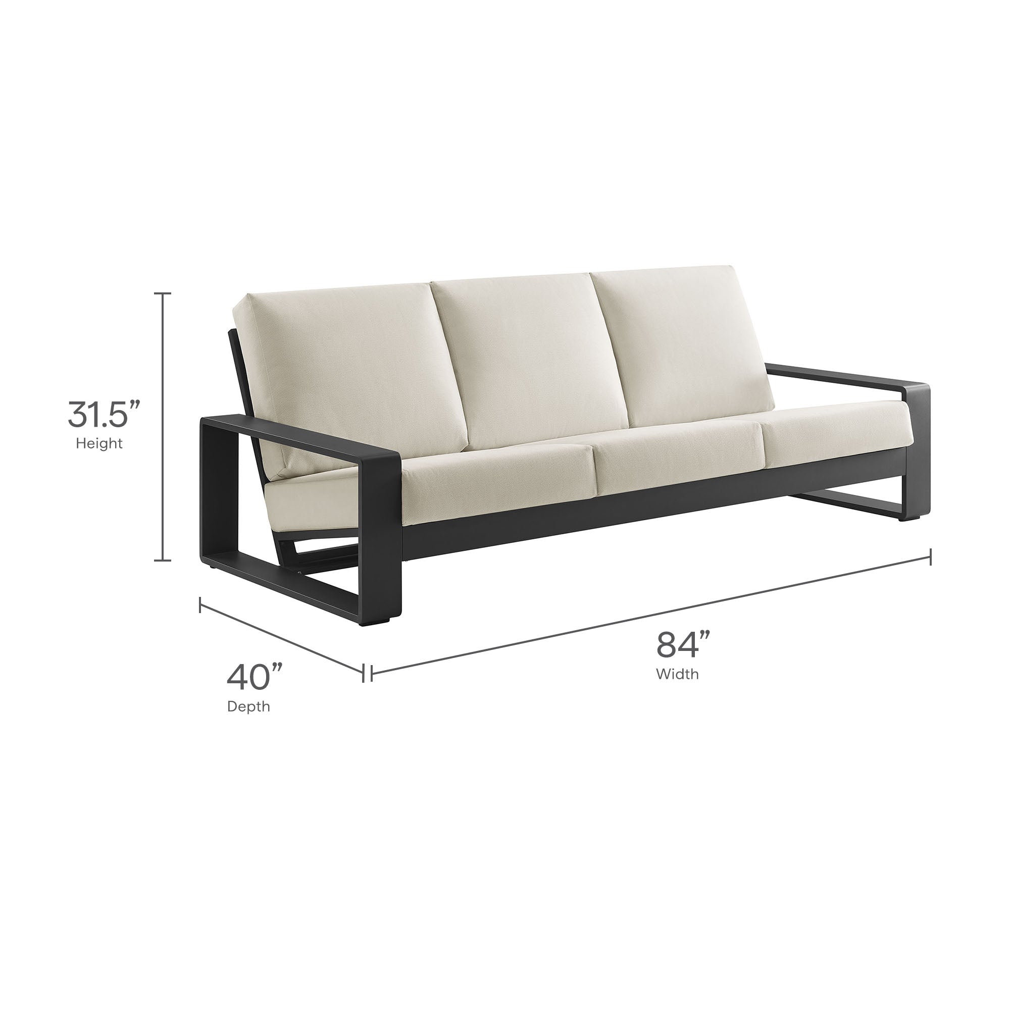 Lirienne 4-Piece Outdoor Patio Aluminum Furniture Set by Modway - Best Buy Furniture