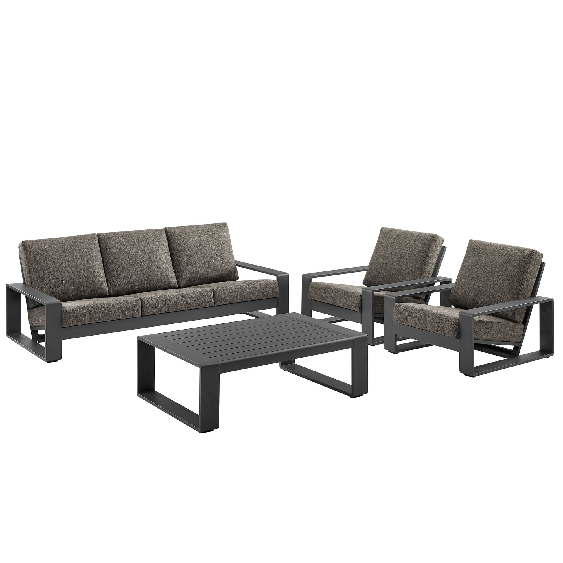 Lirienne 4-Piece Outdoor Patio Aluminum Furniture Set by Modway - Best Buy Furniture