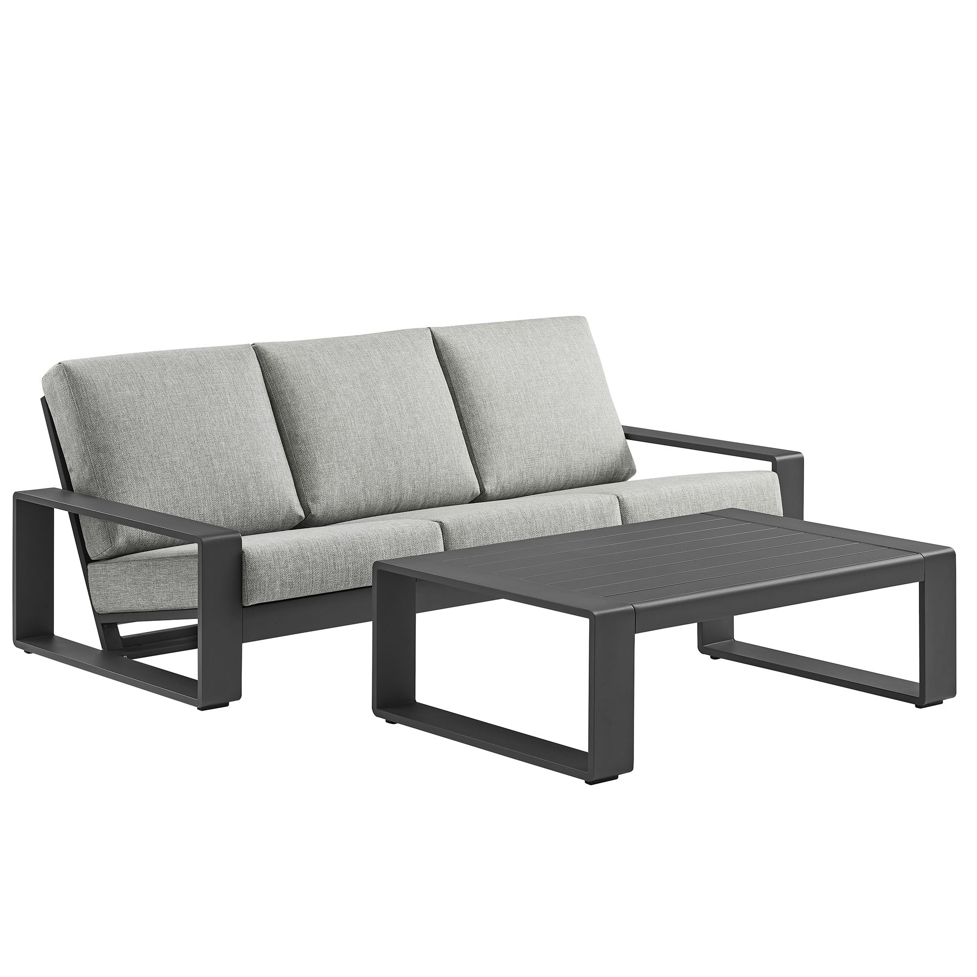 Lirienne 2-Piece Outdoor Patio Aluminum Furniture Set by Modway - Best Buy Furniture
