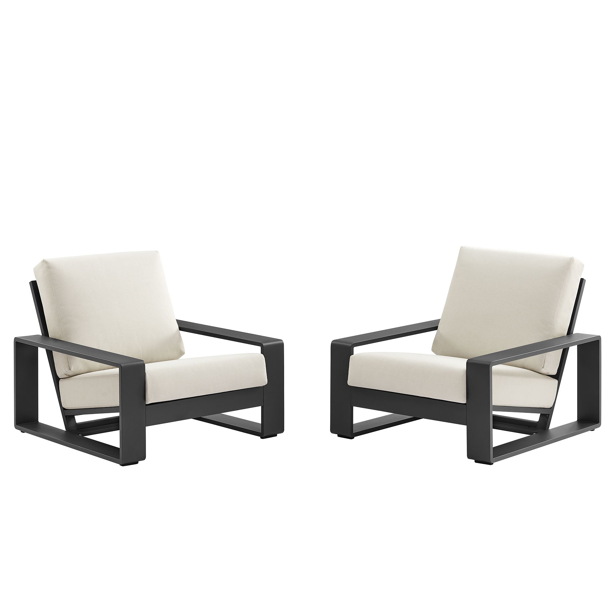 Lirienne Outdoor Patio Aluminum Faux Wood Armchairs Set of 2 by Modway - Best Buy Furniture