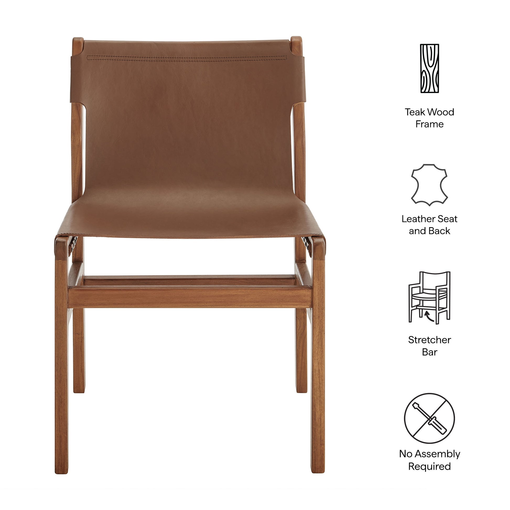 Sonora Leather Dining Side Chair by Modway - Best Buy Furniture