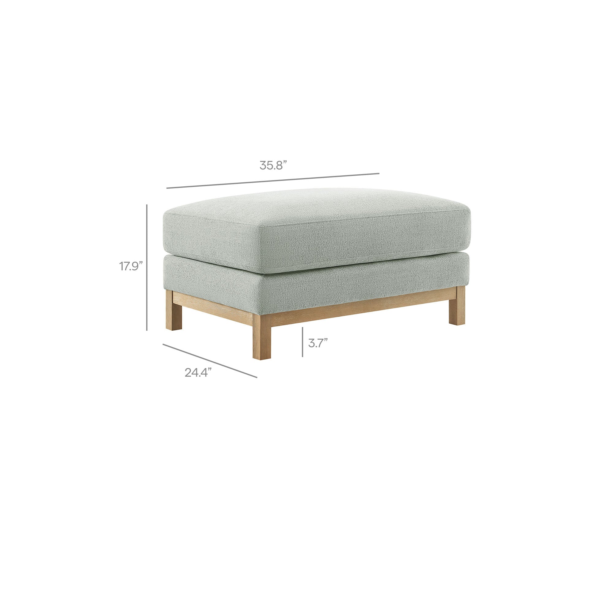 Roscoe Fabric Ottoman by Modway - Best Buy Furniture