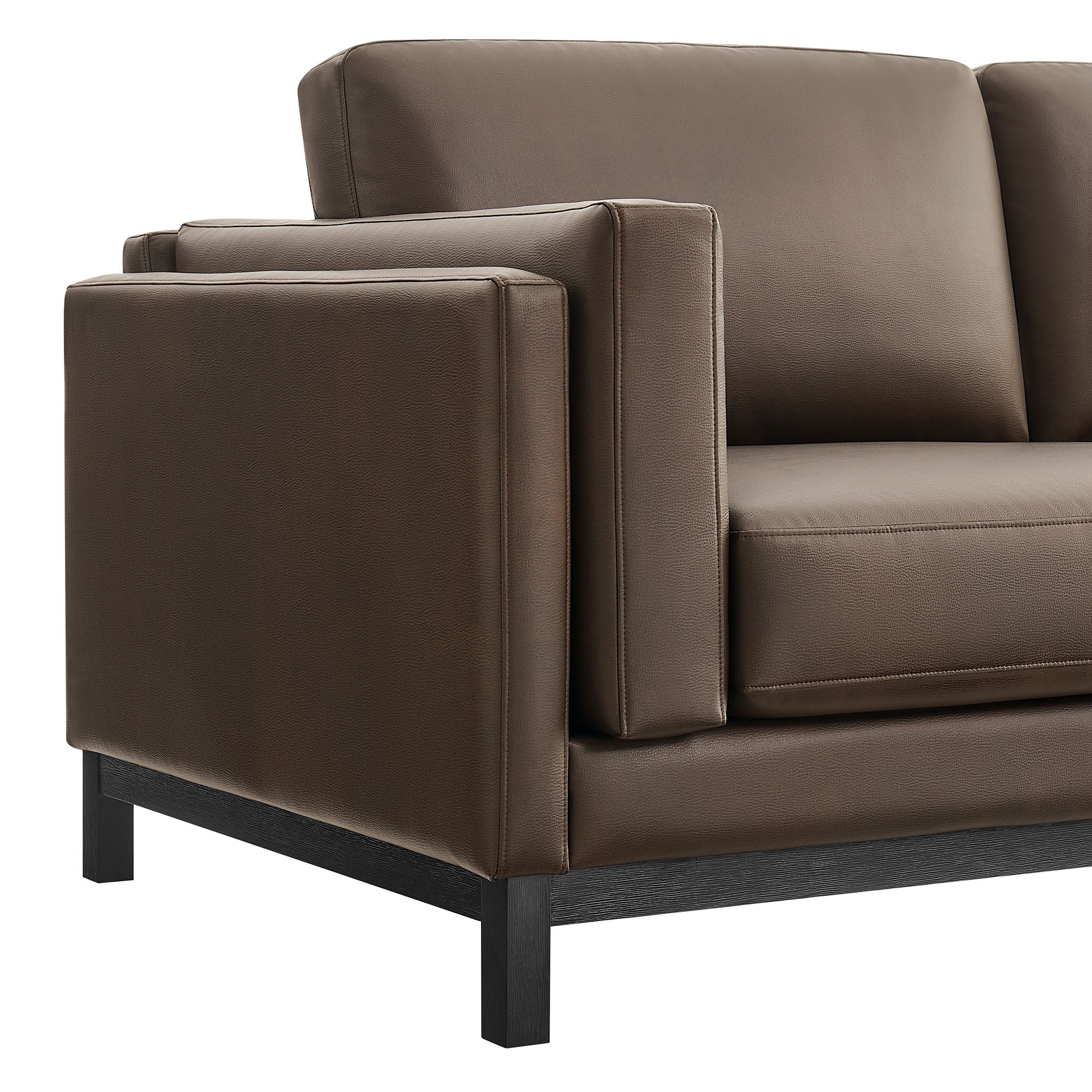 Roscoe 63 inch Vegan Leather Loveseat by Modway - Best Buy Furniture