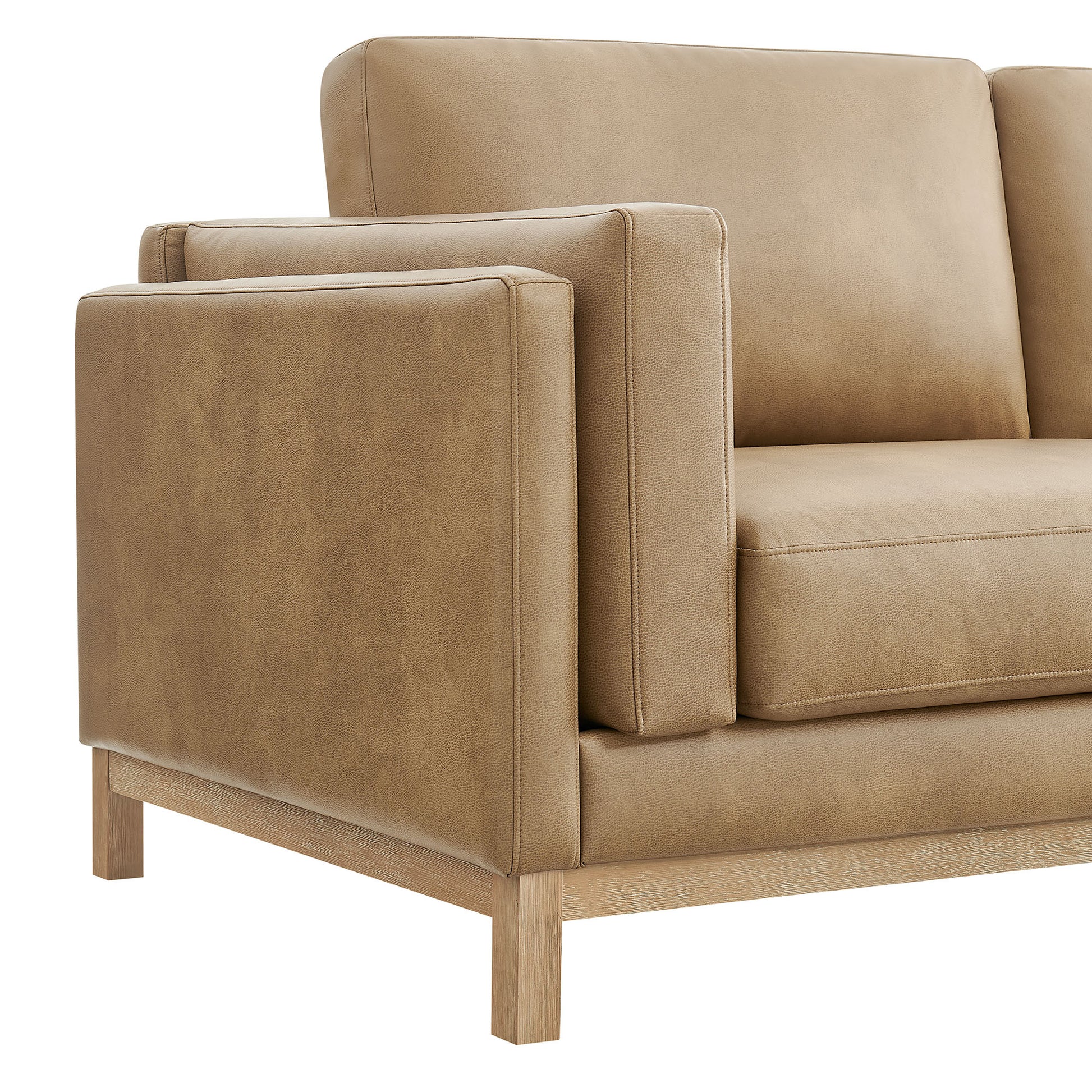 Roscoe 63 inch Vegan Leather Loveseat by Modway - Best Buy Furniture