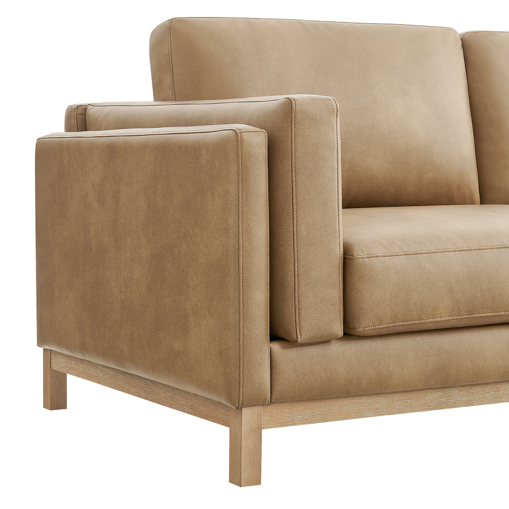 Roscoe 63 inch Vegan Leather Loveseat by Modway - Best Buy Furniture