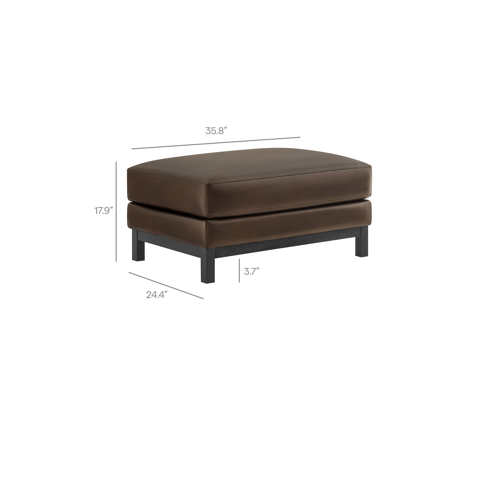 Roscoe Vegan Leather Ottoman by Modway - Best Buy Furniture