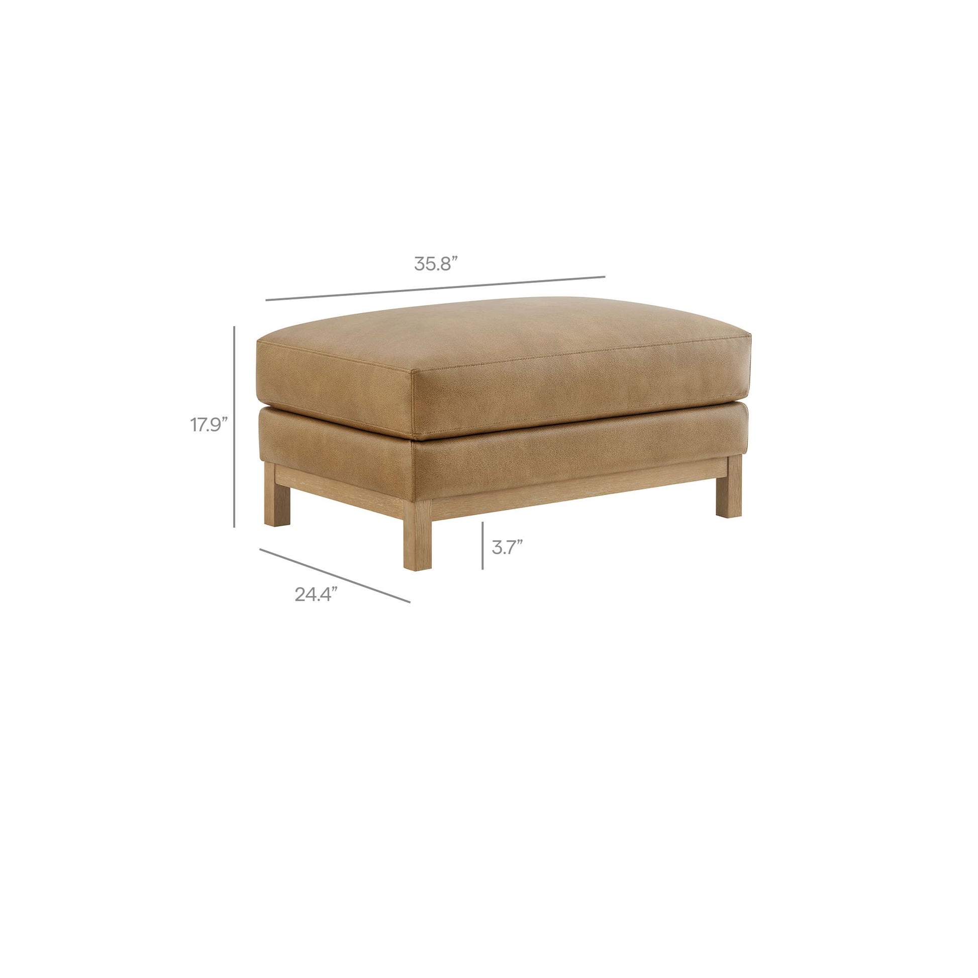Roscoe Vegan Leather Ottoman by Modway - Best Buy Furniture