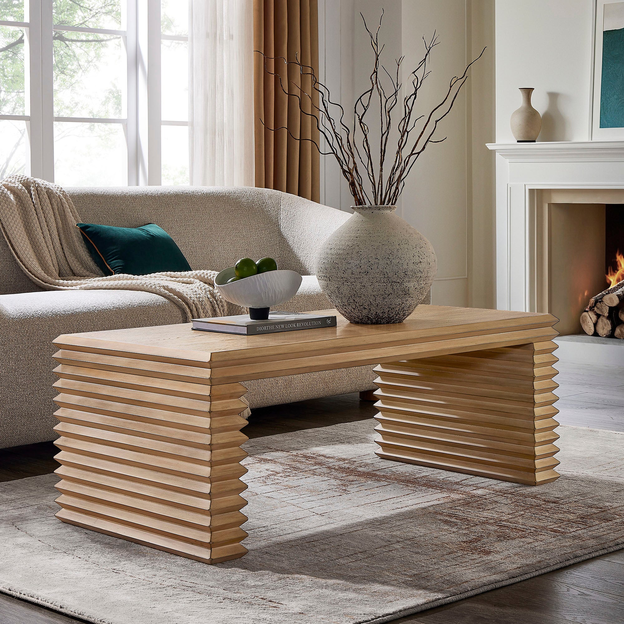 Canto Rectangular Stacked Design Coffee Table by Modway - Best Buy Furniture