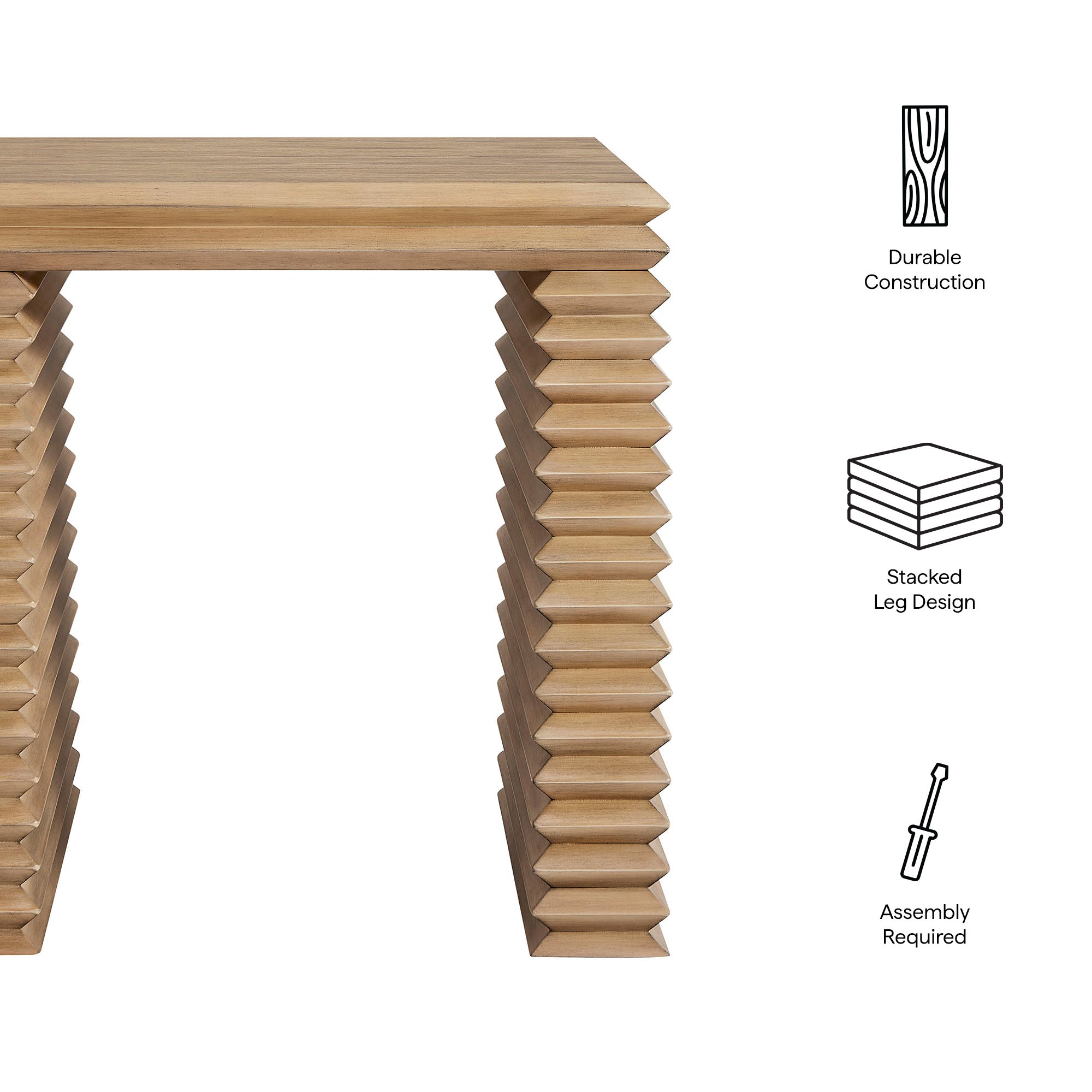 Canto Square 24" Stacked Design End Table by Modway - Best Buy Furniture