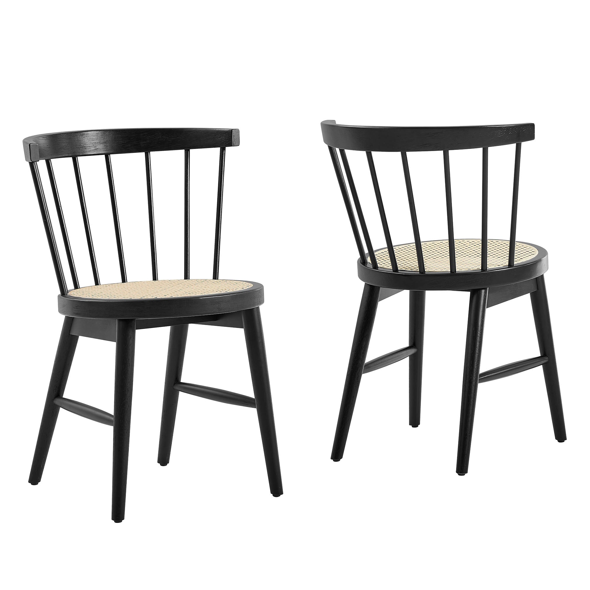 Lykke Curved Spindle Back Dining Chairs Set of 2 by Modway - Best Buy Furniture