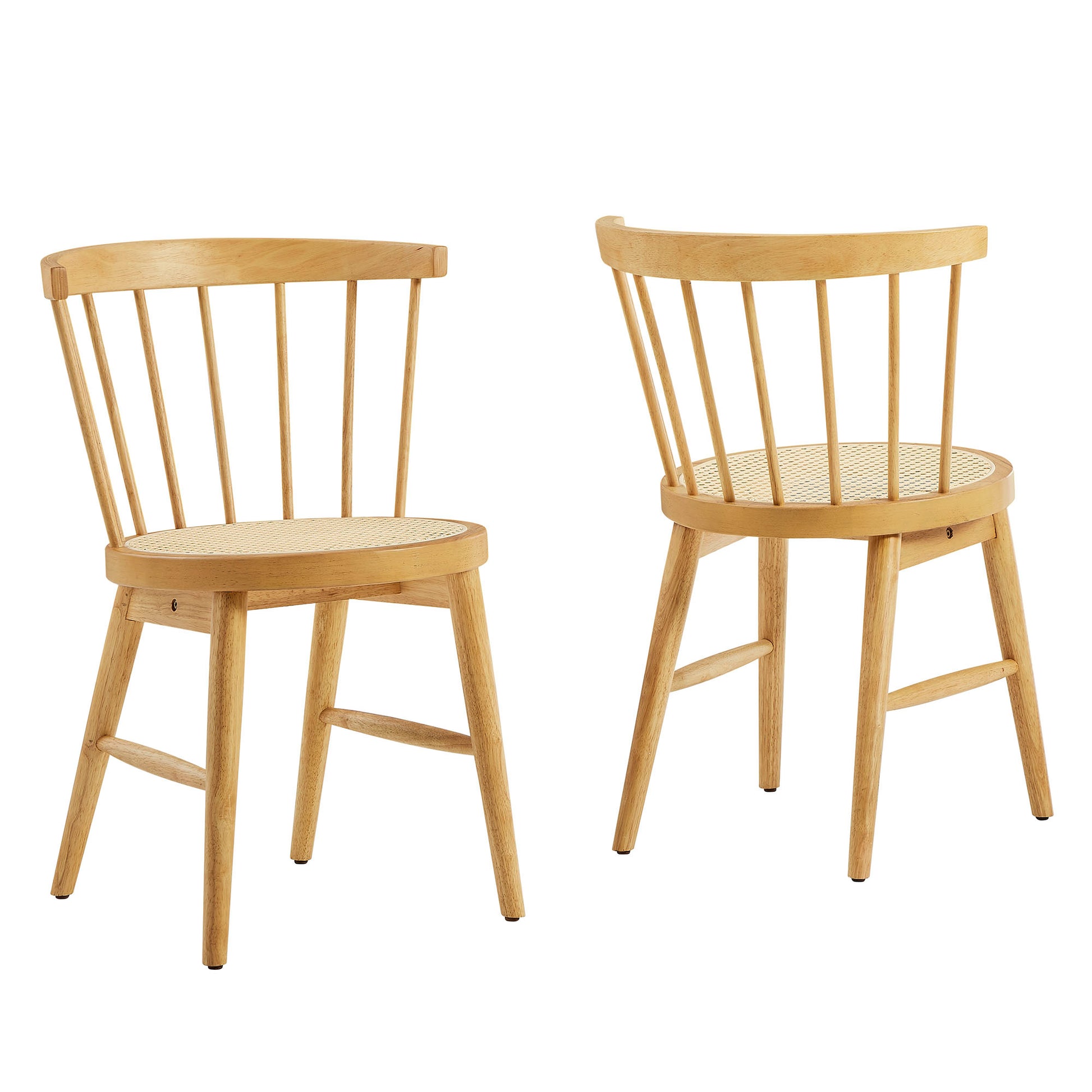 Lykke Curved Spindle Back Dining Chairs Set of 2 by Modway - Best Buy Furniture