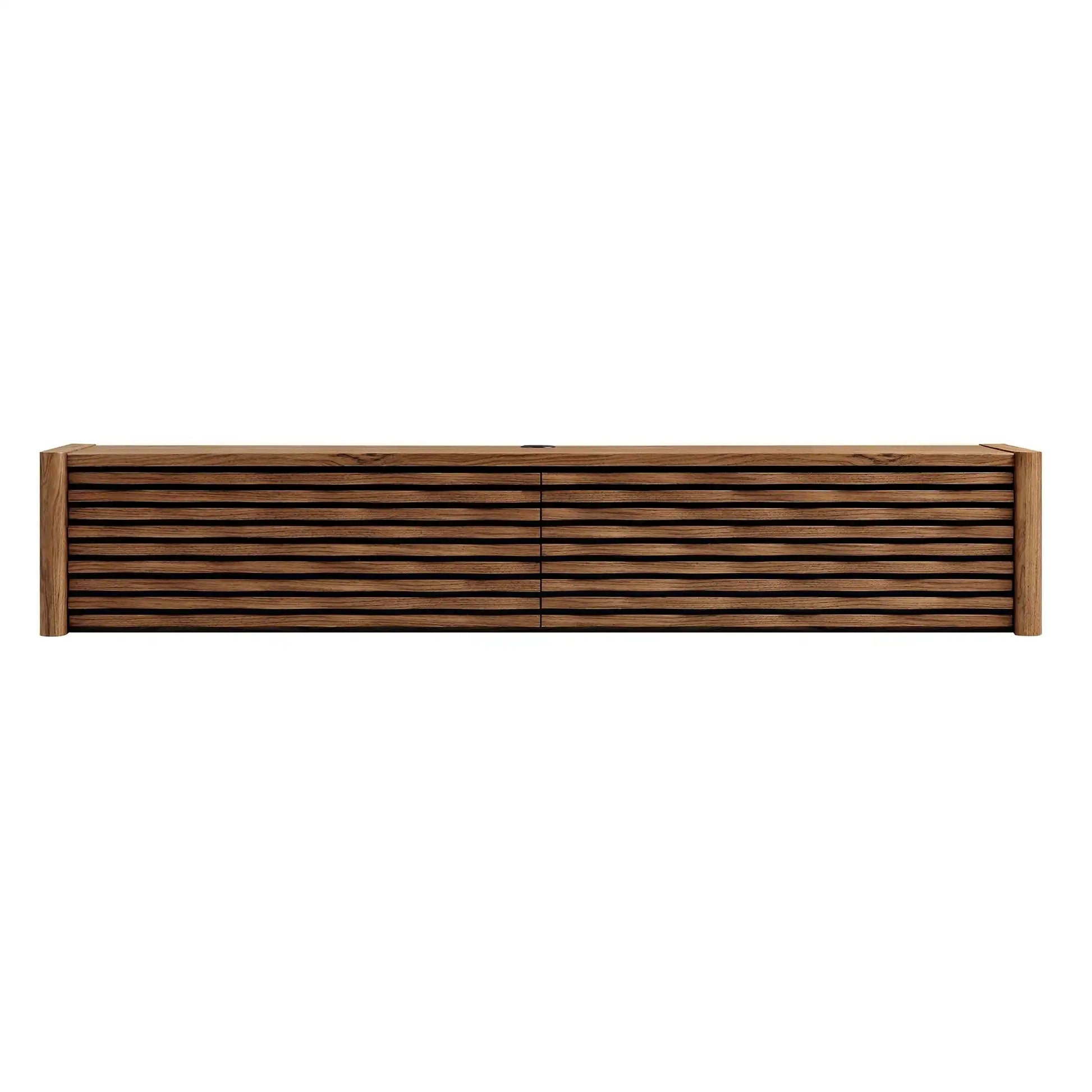 Emric Wave 71" Wall-Mounted TV Cabinet - Best Buy Furniture