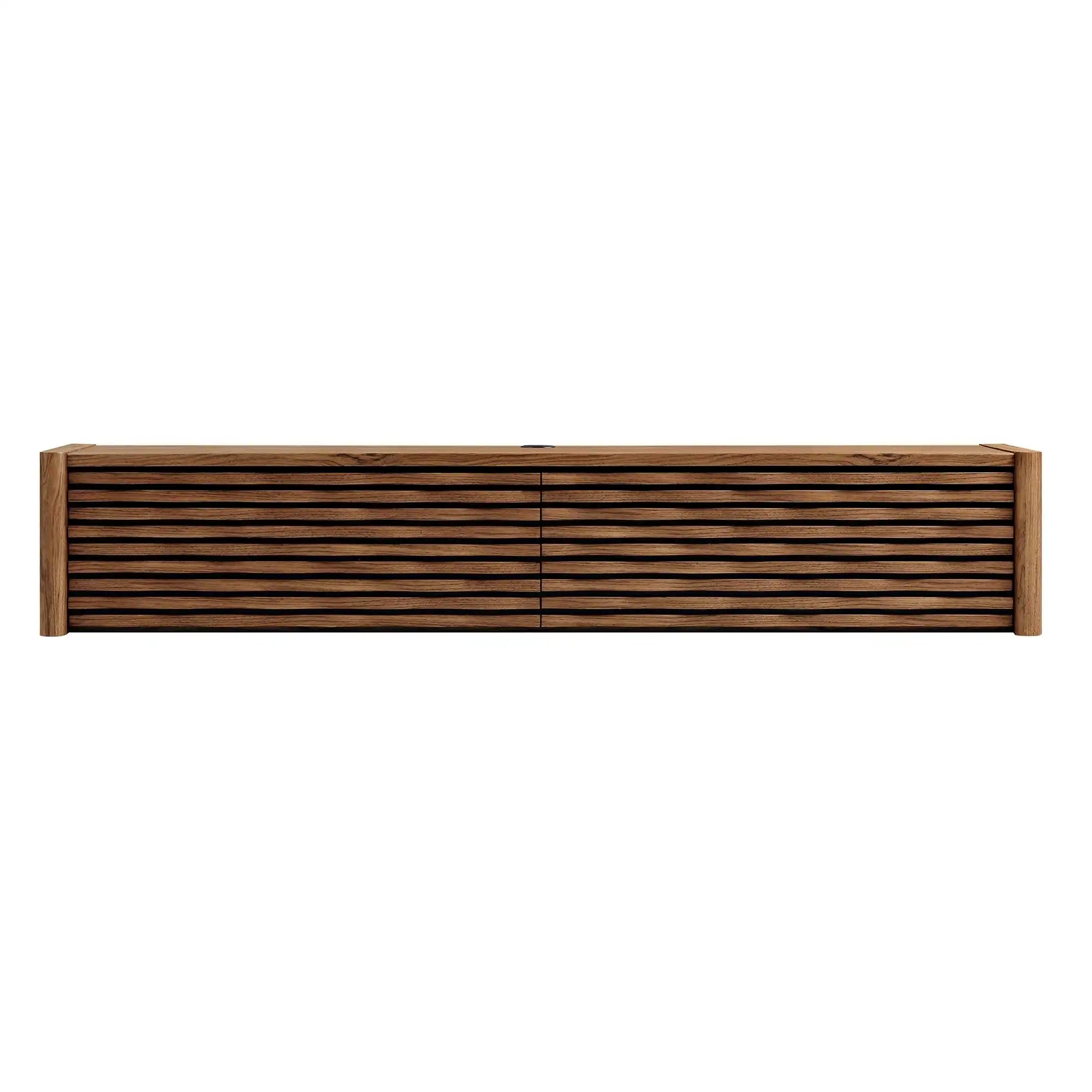 Emric Wave 71" Wall-Mounted TV Cabinet - Best Buy Furniture